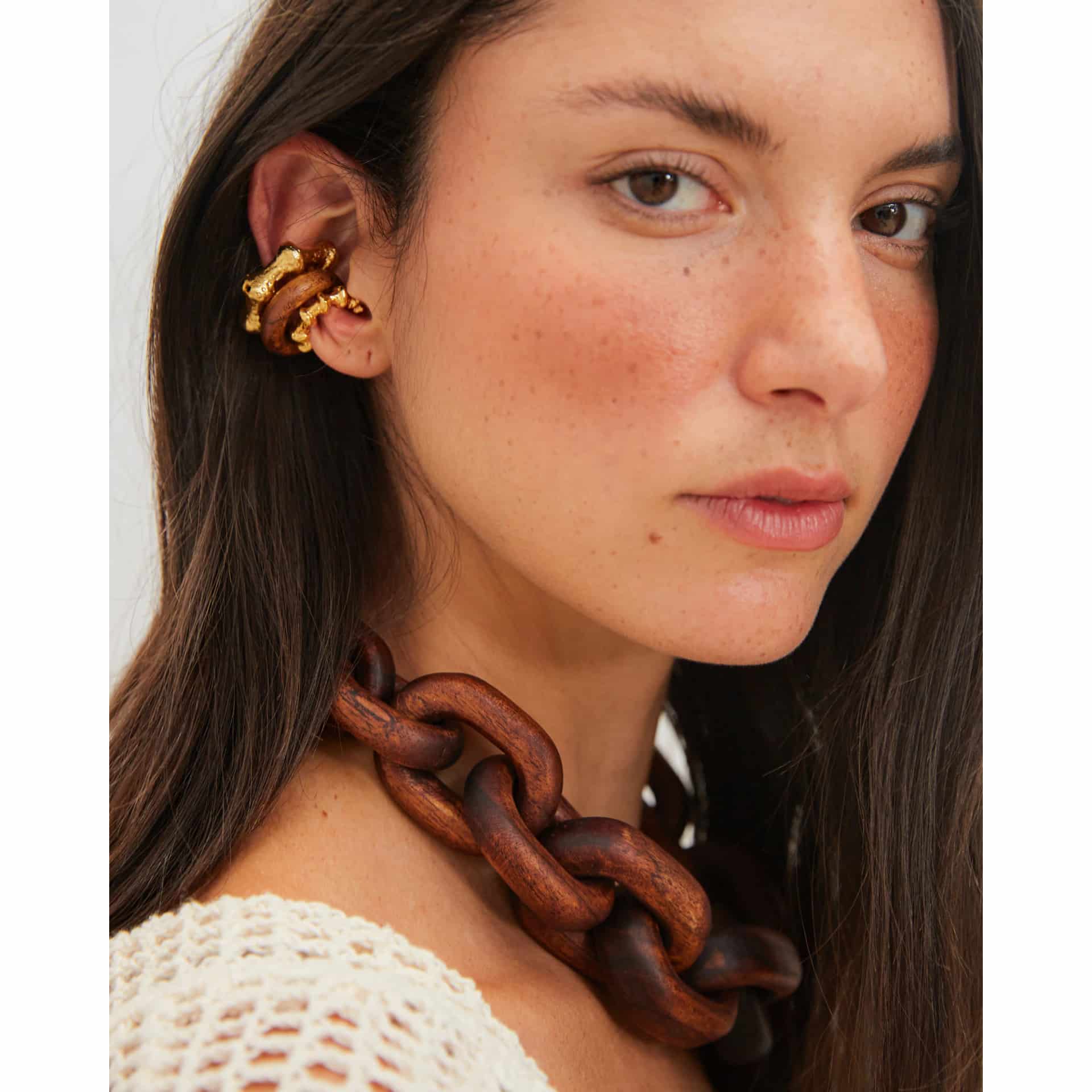 Wood Ear Cuff Midi - miniatura 2