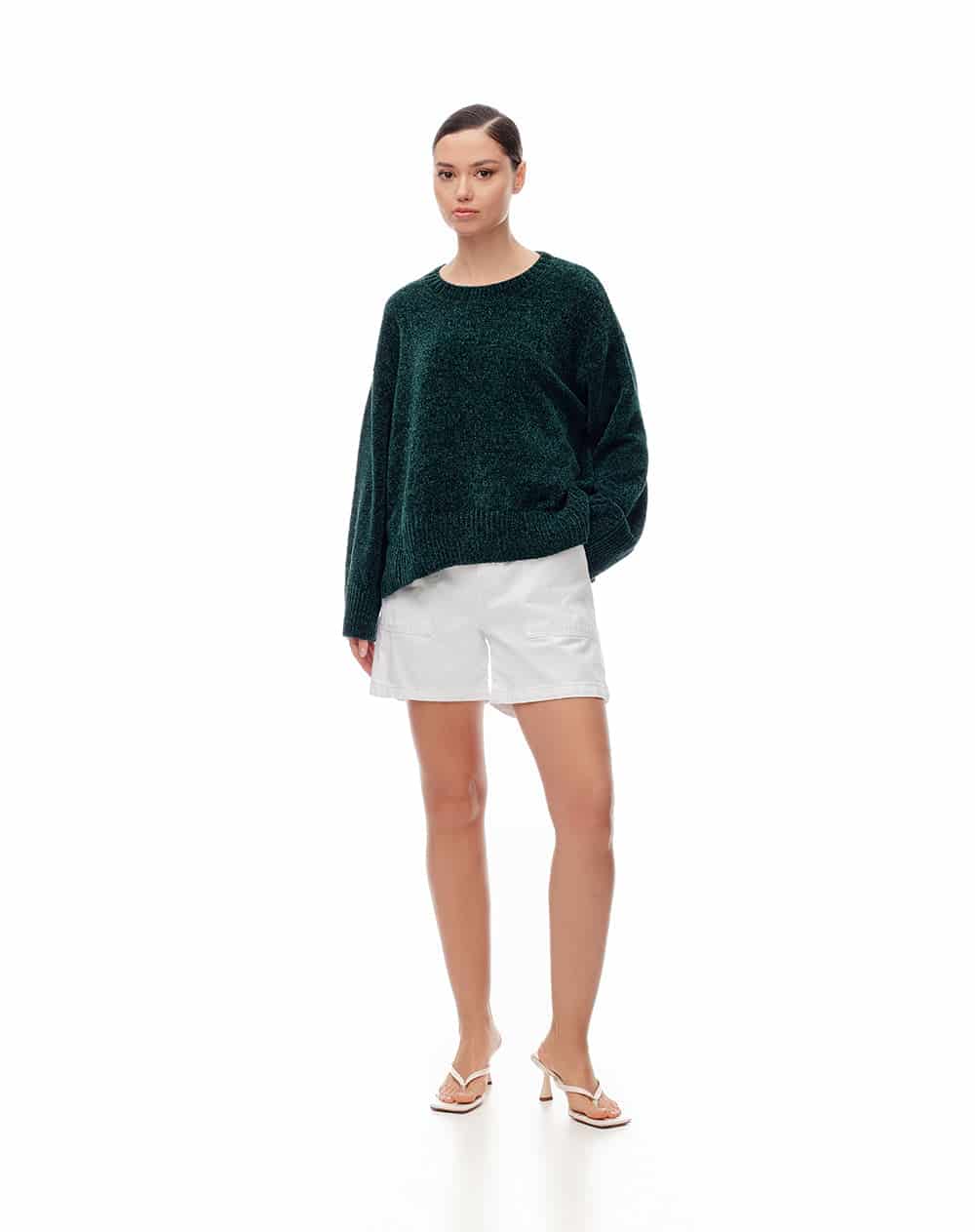 Suéter oversize verde mujer - miniatura 6