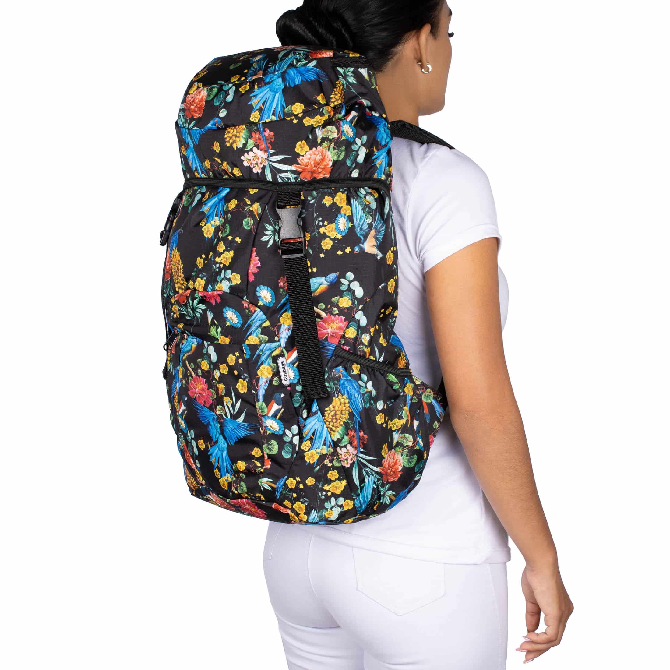 Morral Viajero ULTRA Plegable Estampado Azulejos Citybags Multicolor - miniatura 5
