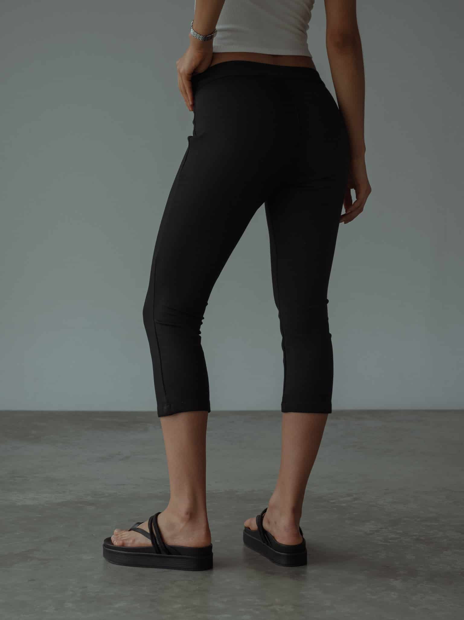 BASIC CAPRI PANT - BLACK - miniatura 9