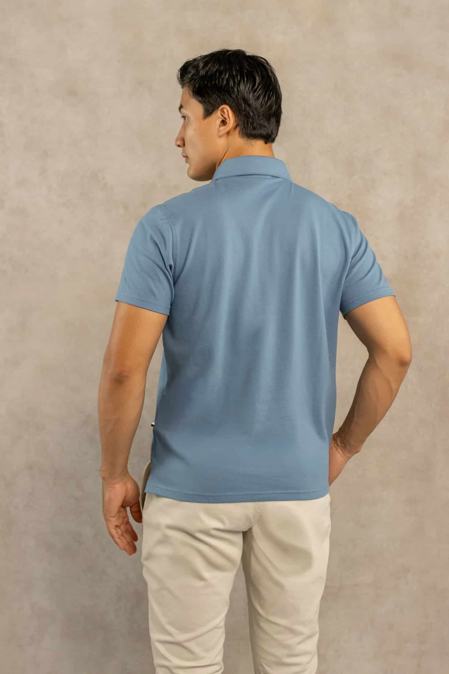 Polo Antimanchas Azul Chino - miniatura 5