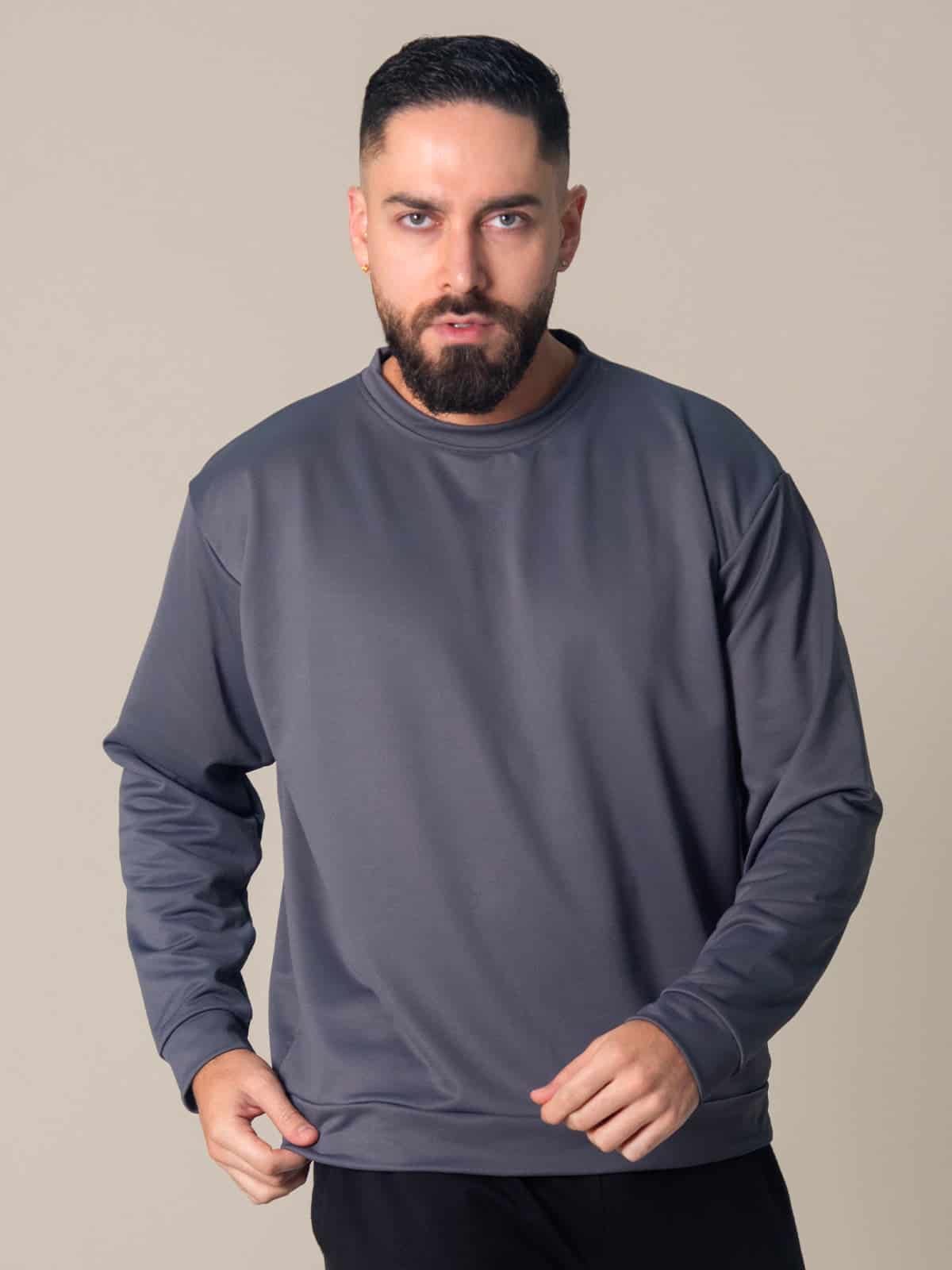 BUZO UNISEX SORONA GRIS OSCURO - miniatura 1