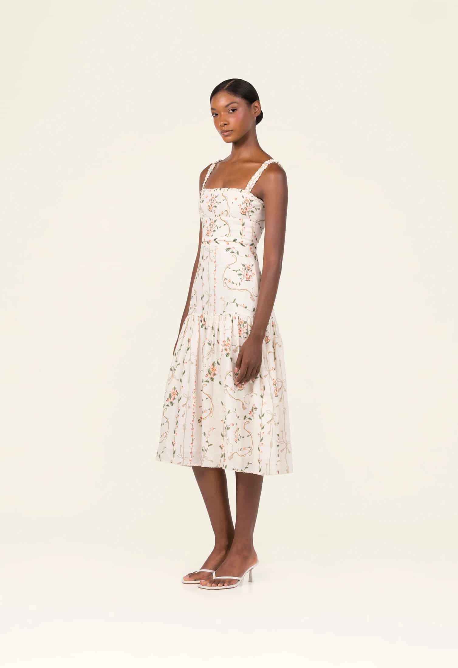 Nispero  Navegante Midi Dress - miniatura 6