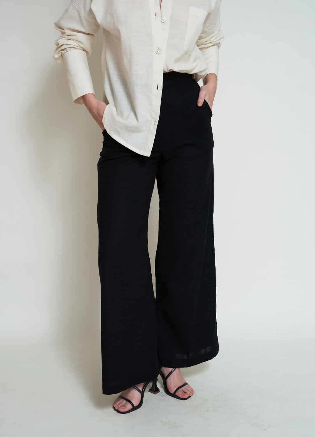 Pantalón Bota Ancha Negro - miniatura 1
