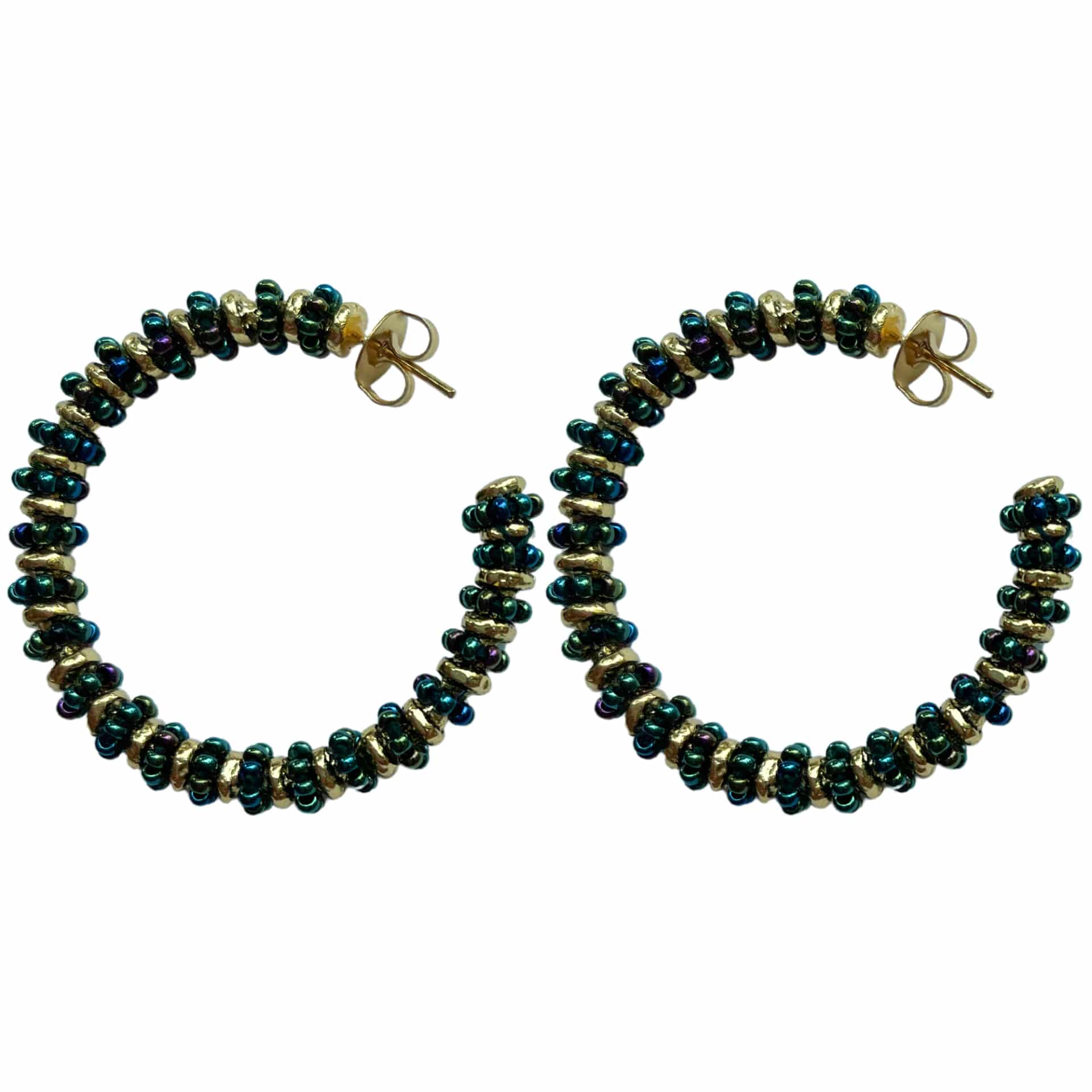 Formation Beaded Maxi Hoops - miniatura 2