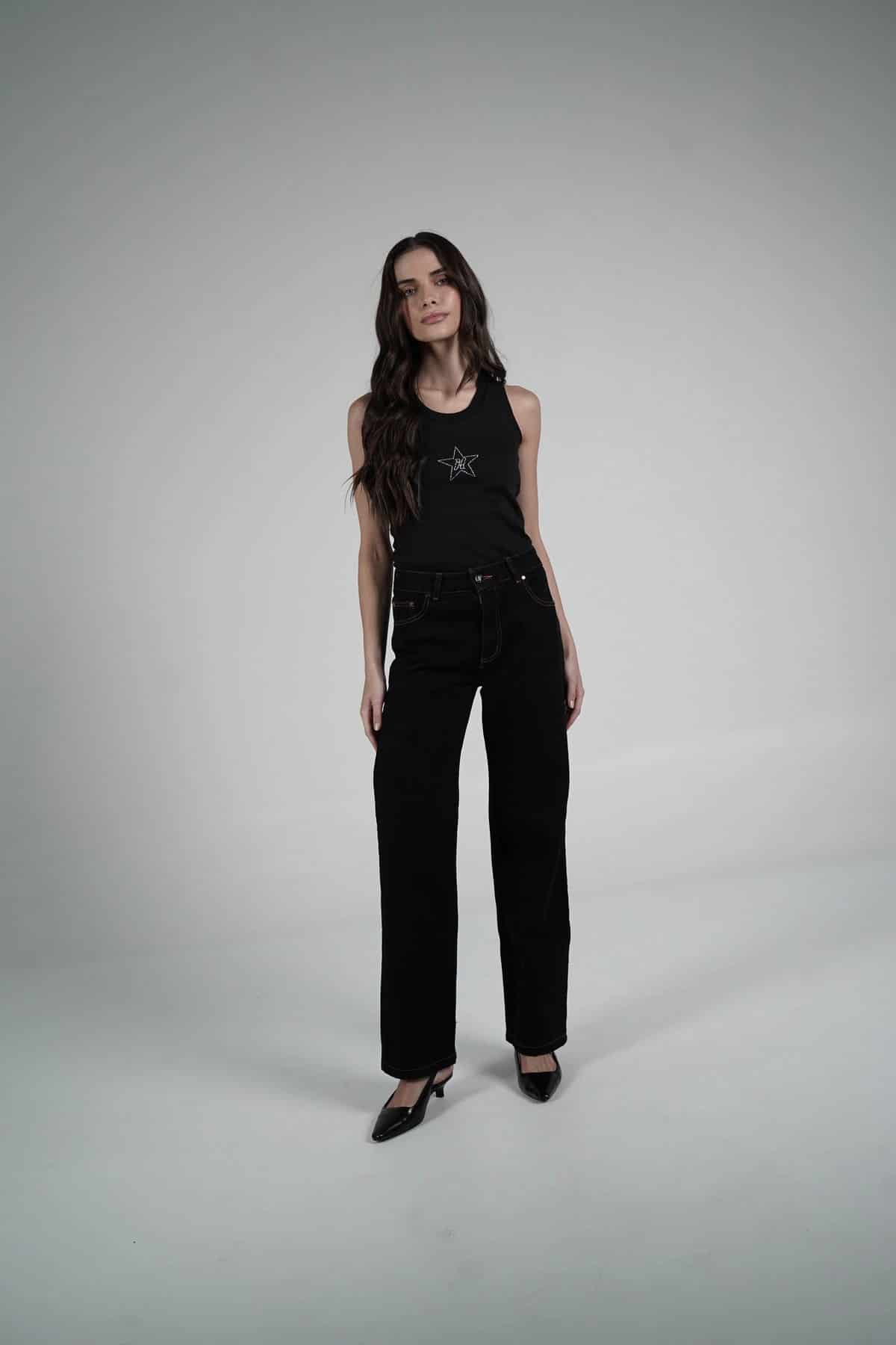 Fucsia Double Star Jeans - miniatura 5