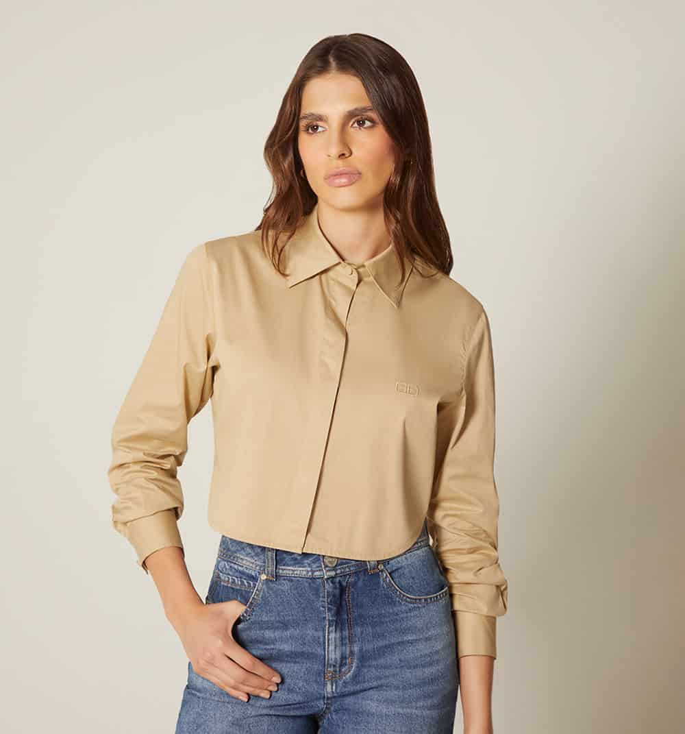 Blusa camisera boxy manga larga - miniatura 10