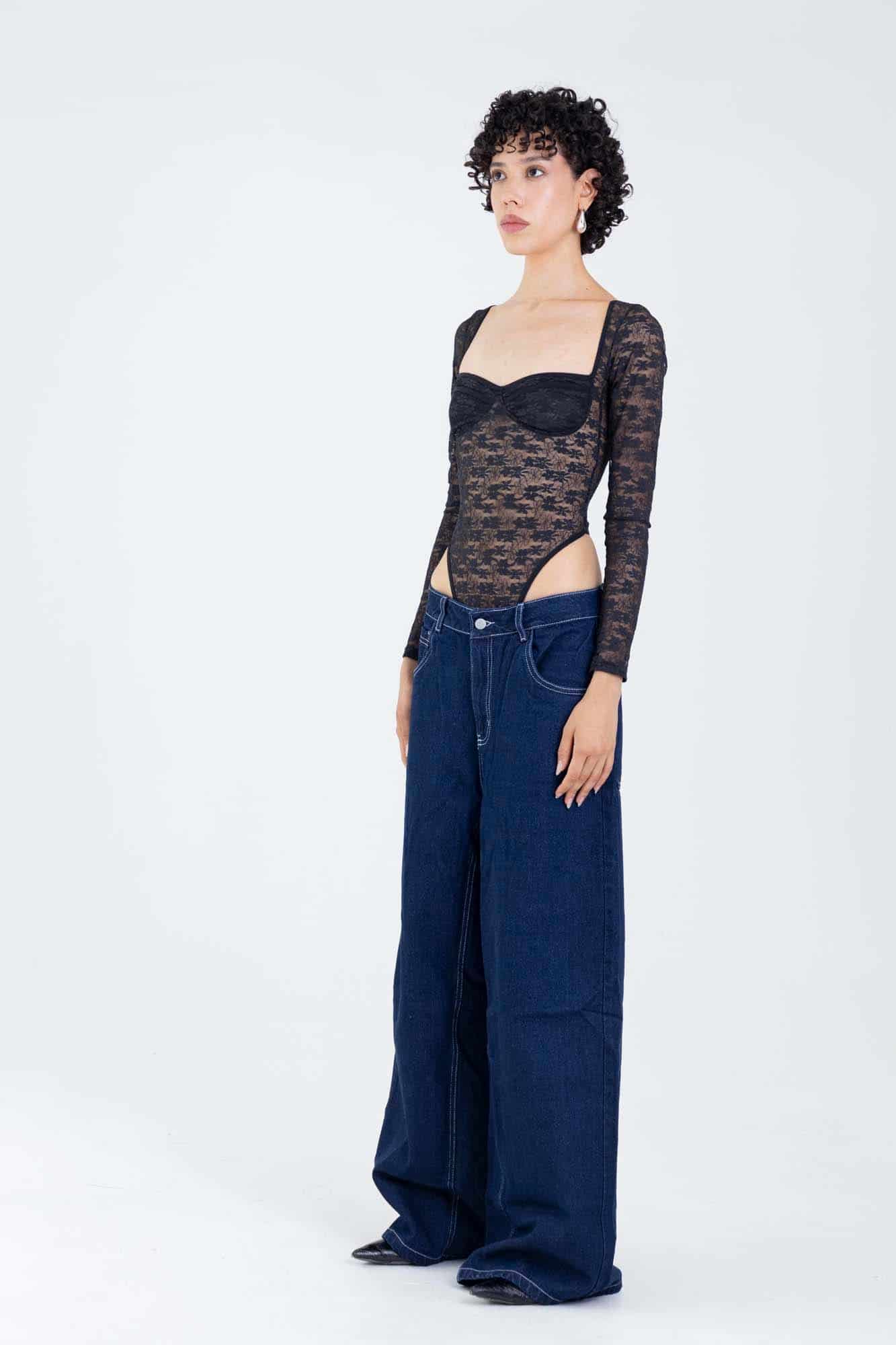 LACE BLACK BODYSUIT - miniatura 30