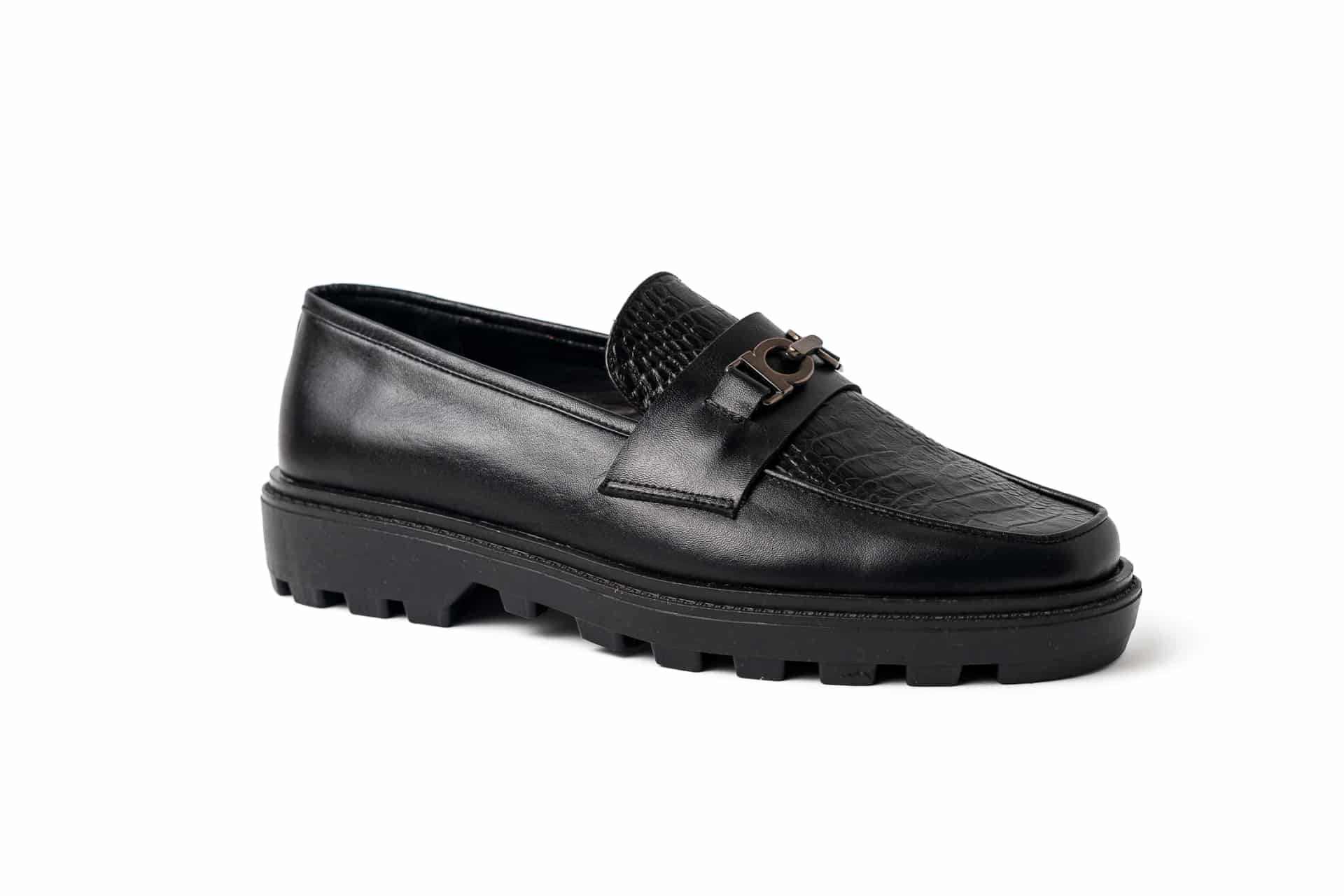 Mocasines Dublín Negro Hebilla Onix - miniatura 1