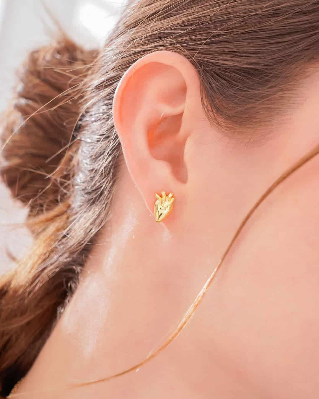 Aretes Corazón Anatómico - miniatura 2