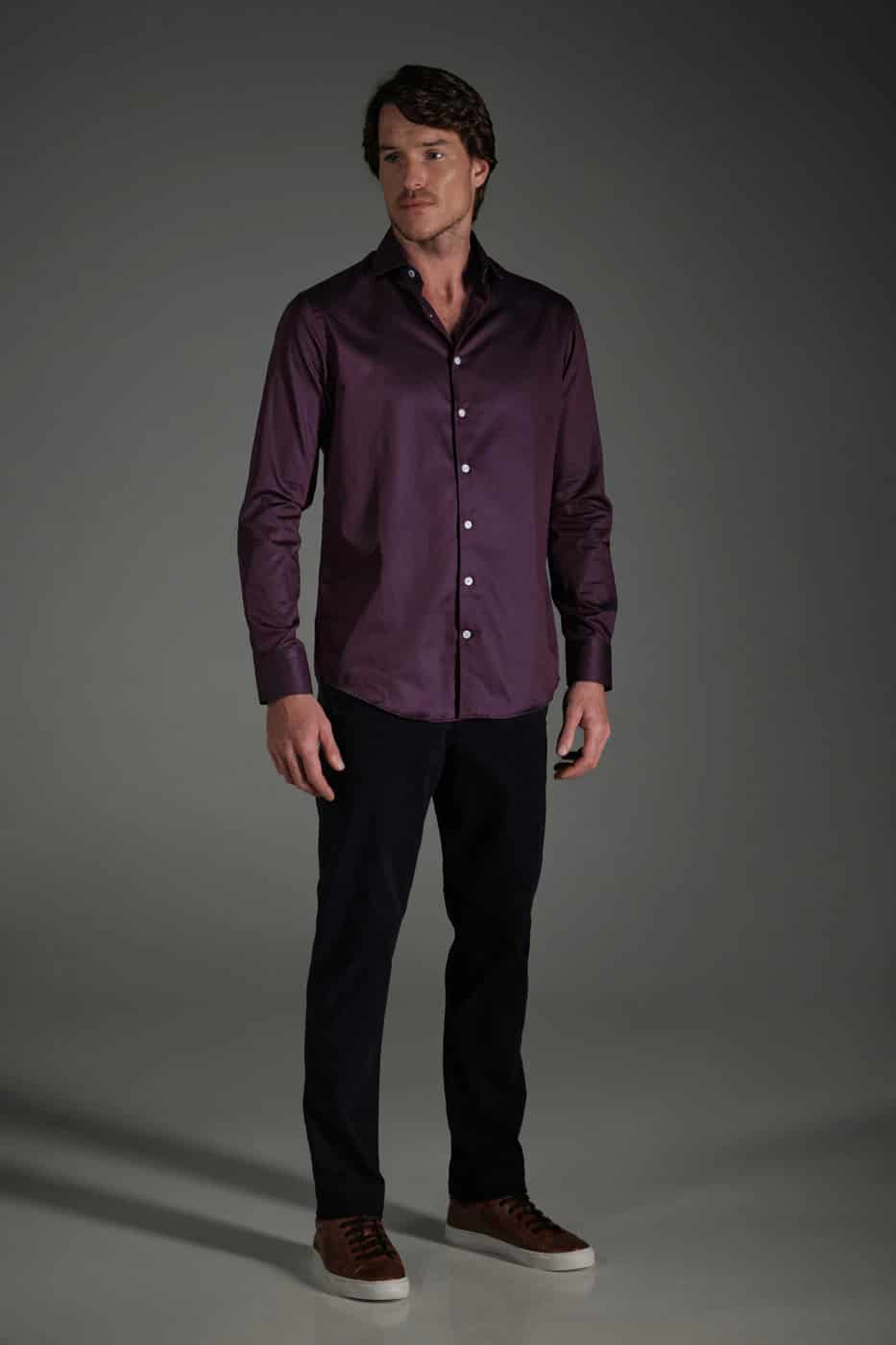 Pantalón Chino Slim Dril Azul Navy - miniatura 4