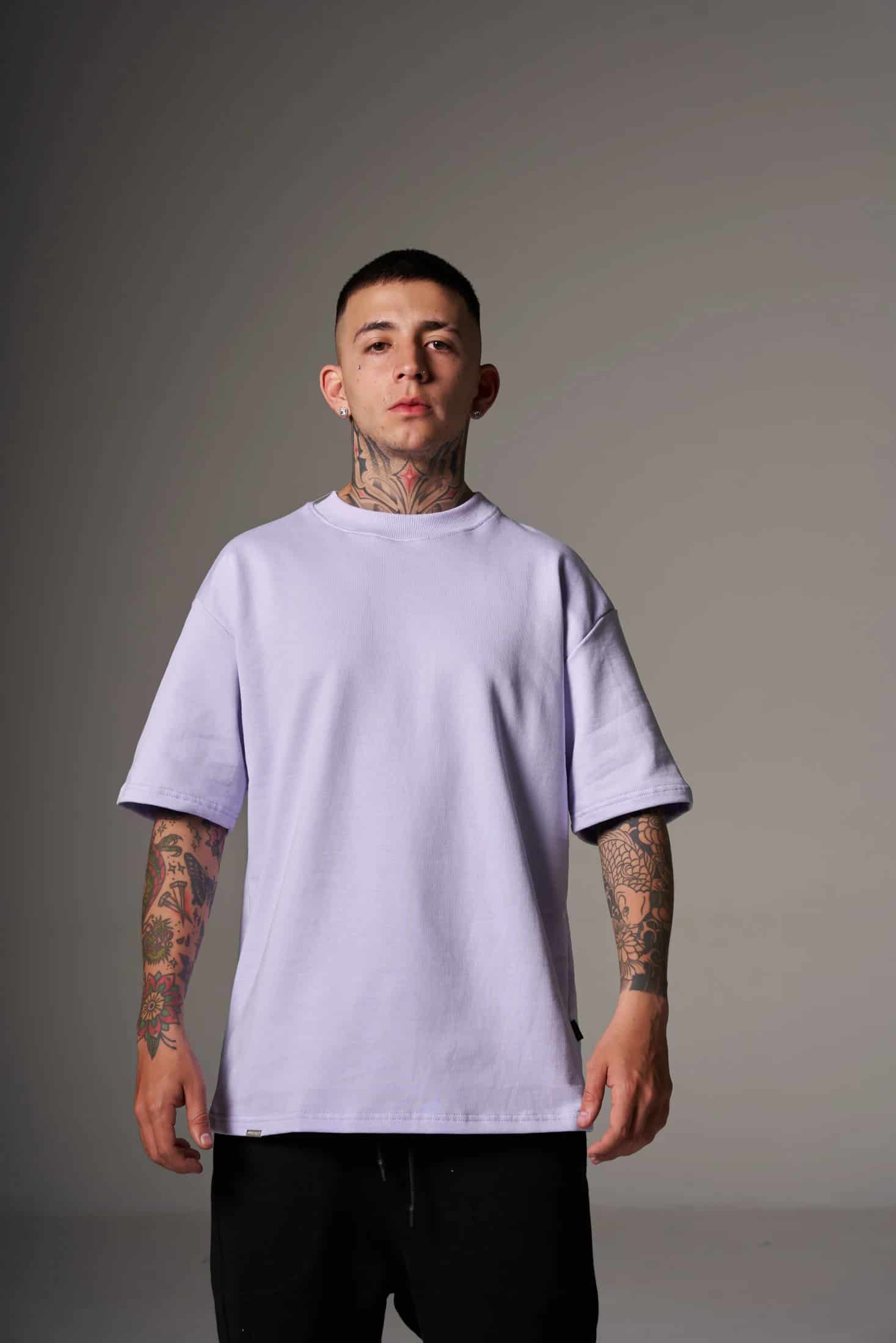 CAMISETA 300 GRAMOS 100% ALGODÓN LILA - miniatura 5