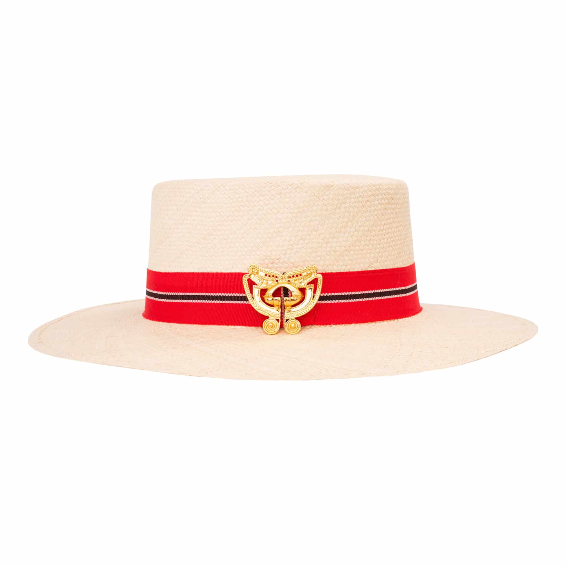 SOMBRERO MARIPOSA BOATER RED - miniatura 4