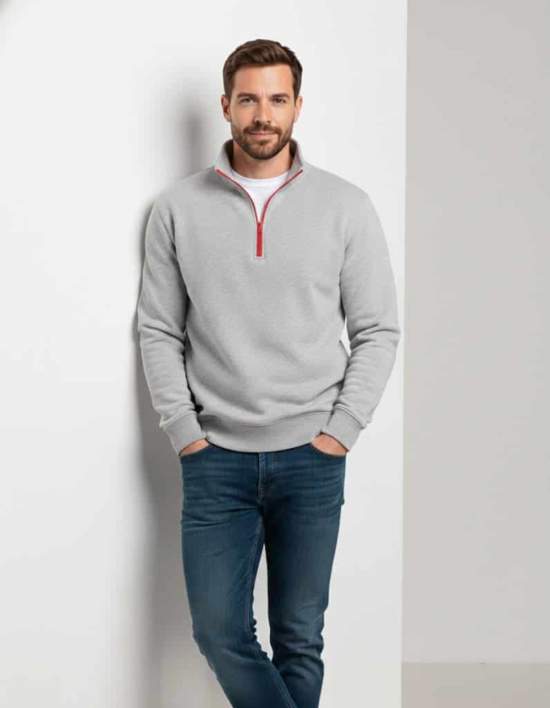 Buzo cuello alto Elite -  Gris Luna - miniatura 2