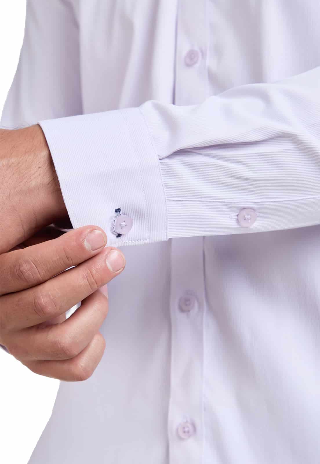 Camisa lila con minirayas - miniatura 5