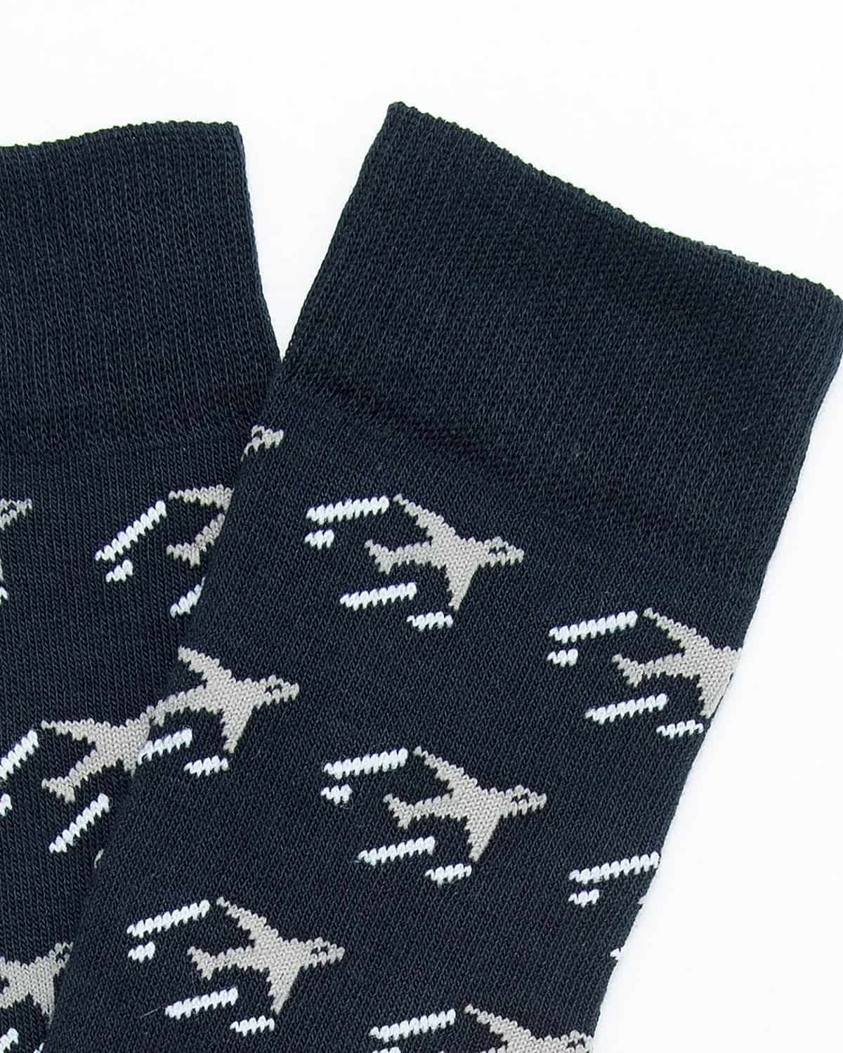 Medias Algodón Estampado Aviones - Fondo Azul - miniatura 2