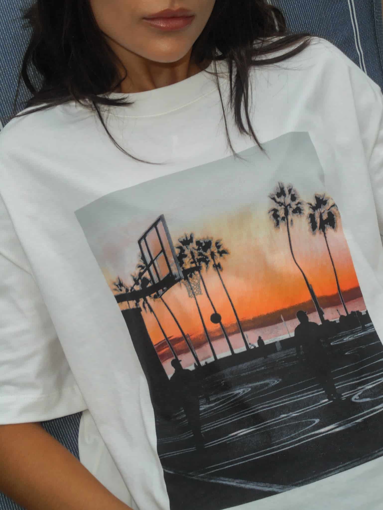 L.A. SUNSET PHOTOGRAPHY T-SHIRT - SOFT WHITE - miniatura 6