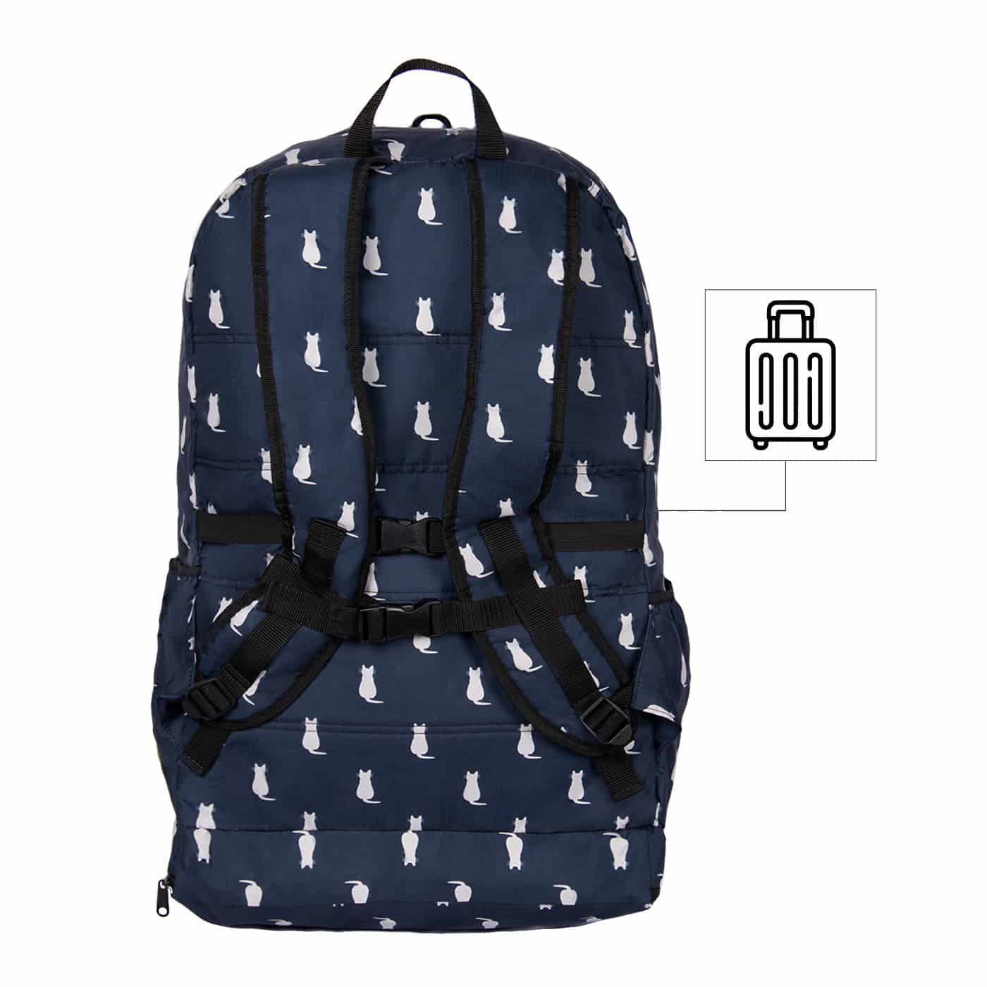 Morral Aventura ULTRA Plegable Estampado Gatos Citybags Multicolor - miniatura 4