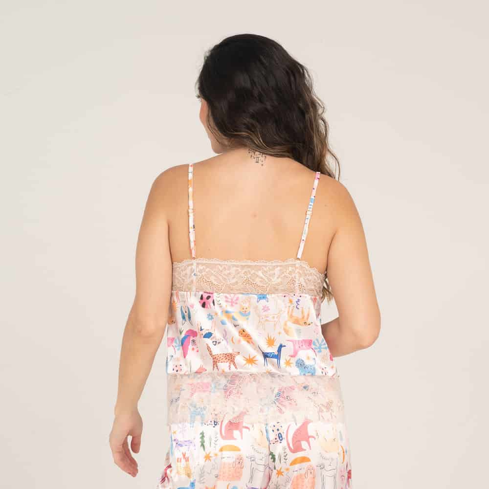Camisa Satin Tiras Felicidad - miniatura 2