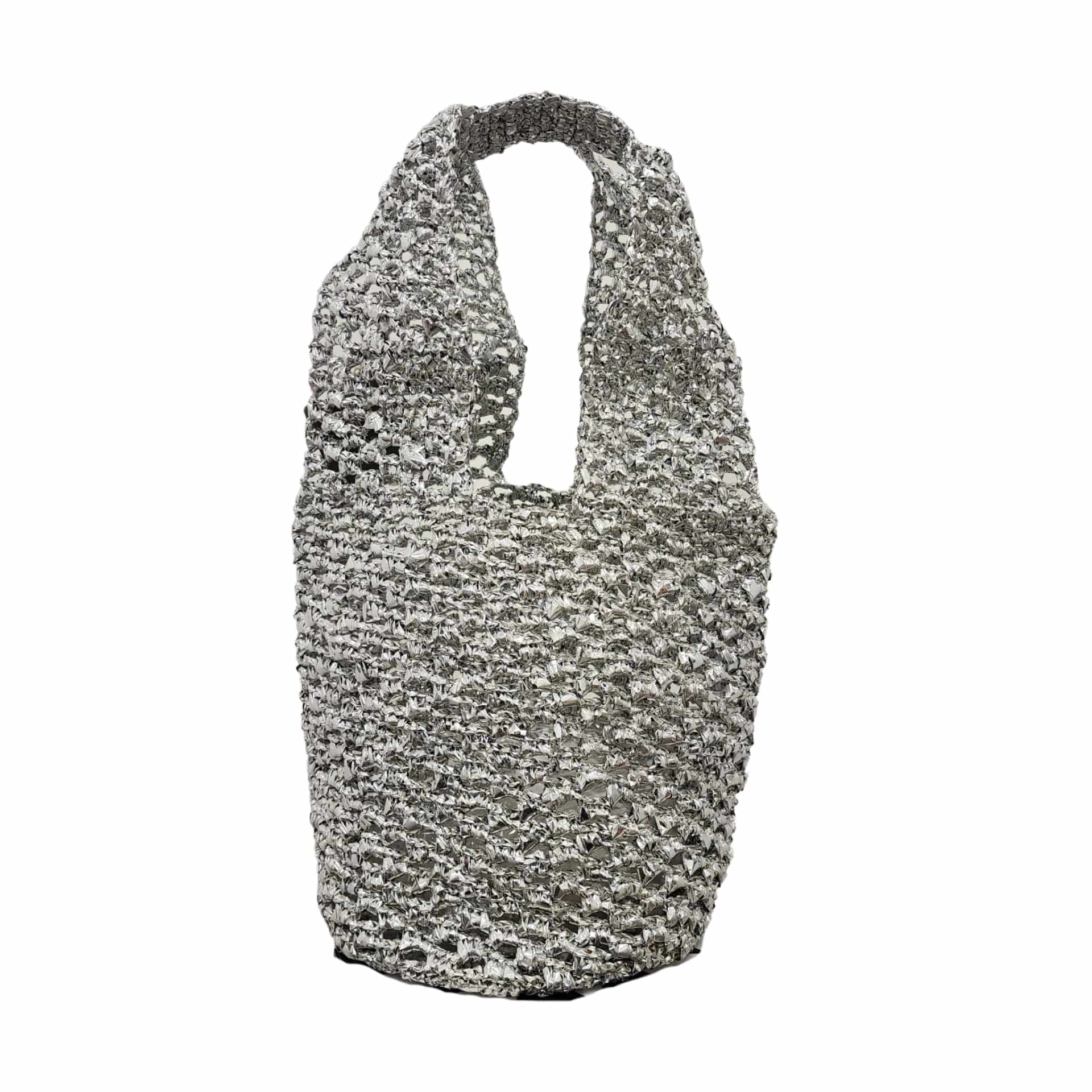 Silver Recycled Tote - miniatura 1