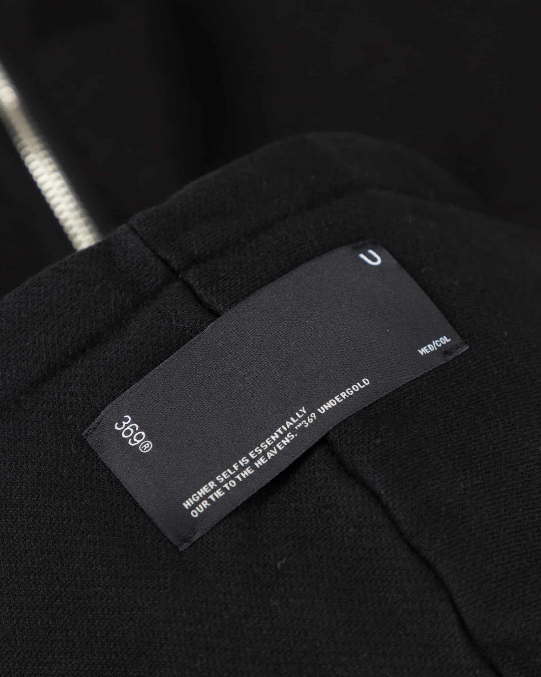 Line Basic Slim Fit Zip Up Cropped Hoodie Black - miniatura 6