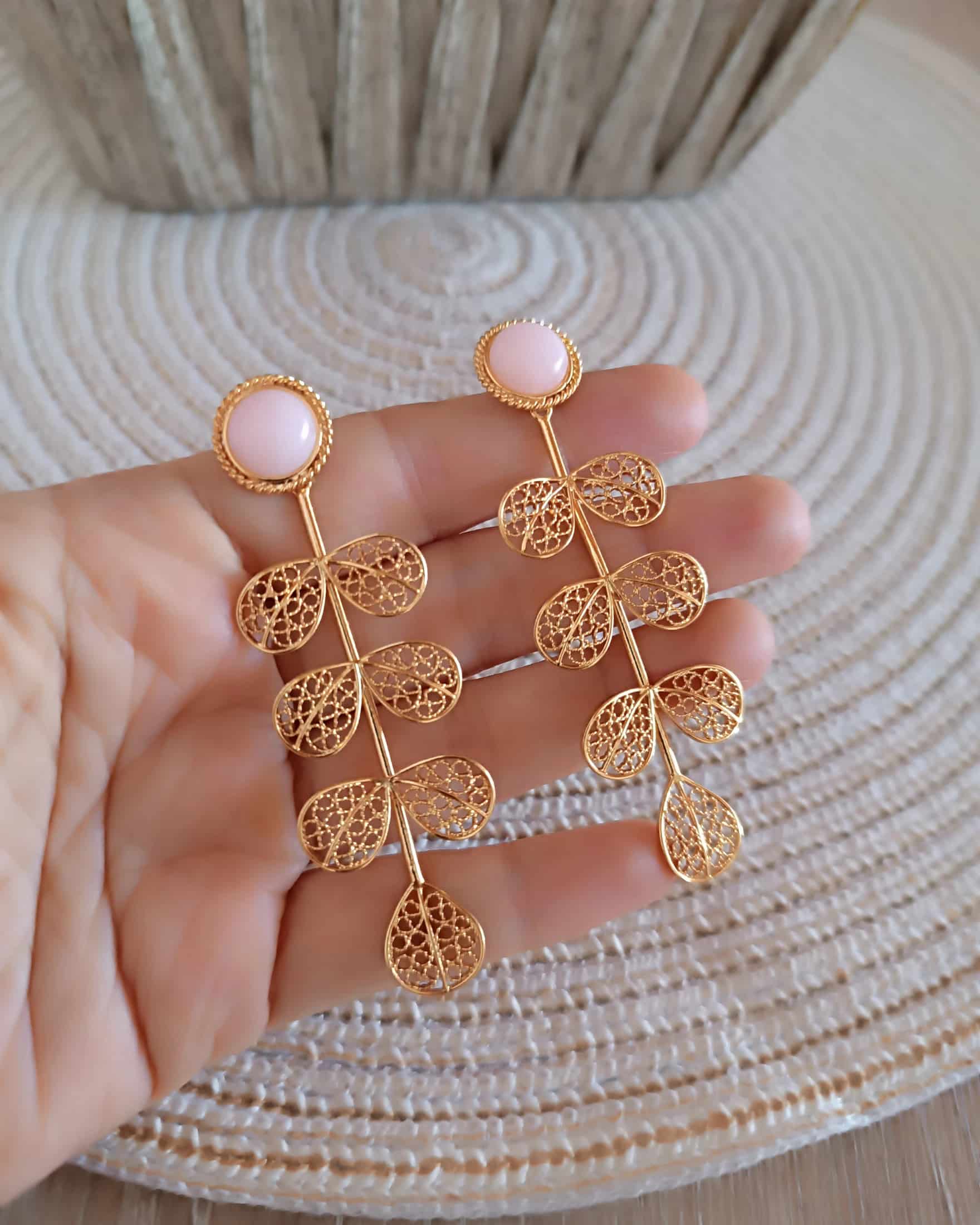Aretes largos filigrana Hada - miniatura 3