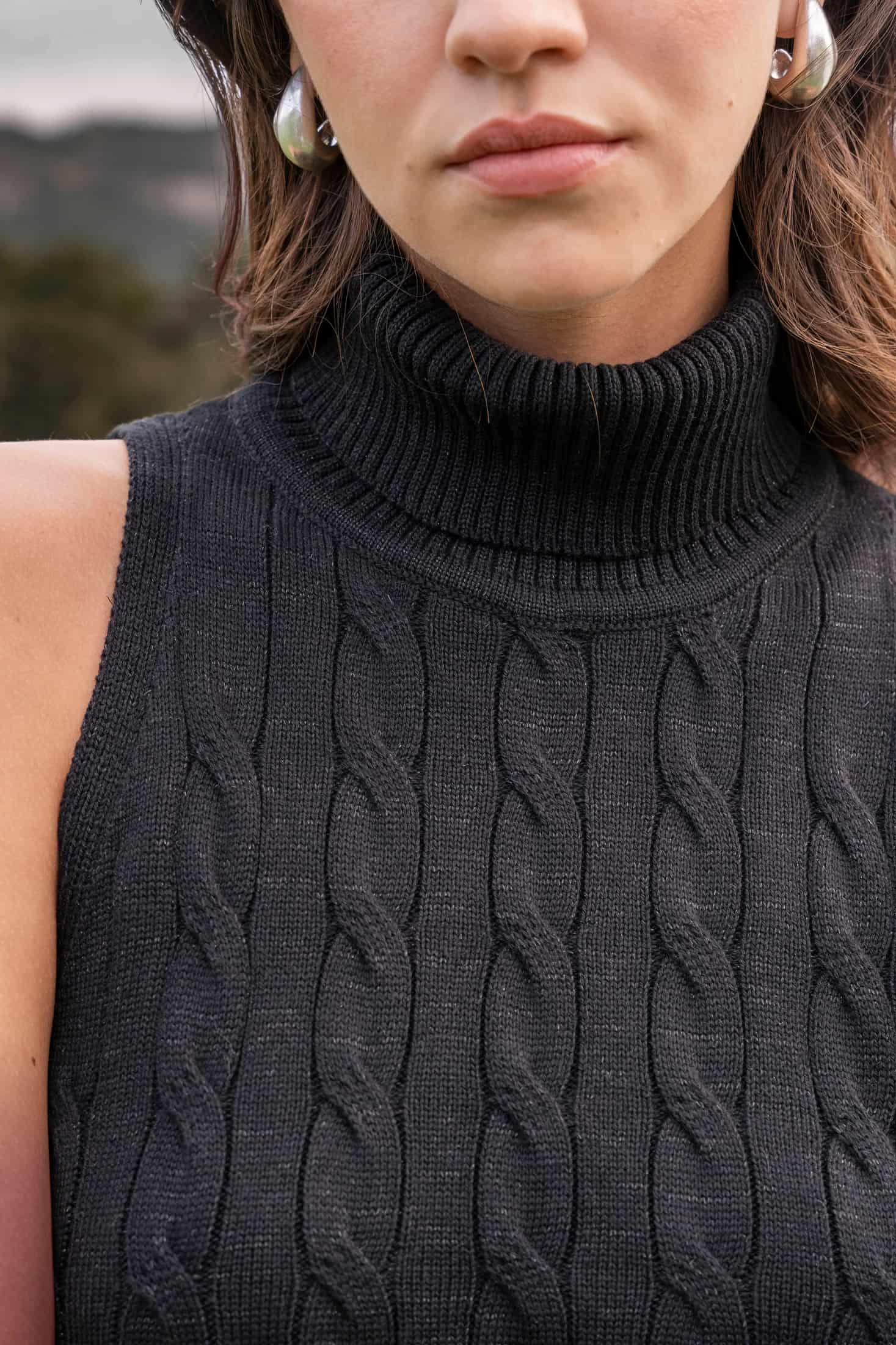Top Aura Shine Mujer Negro - miniatura 6