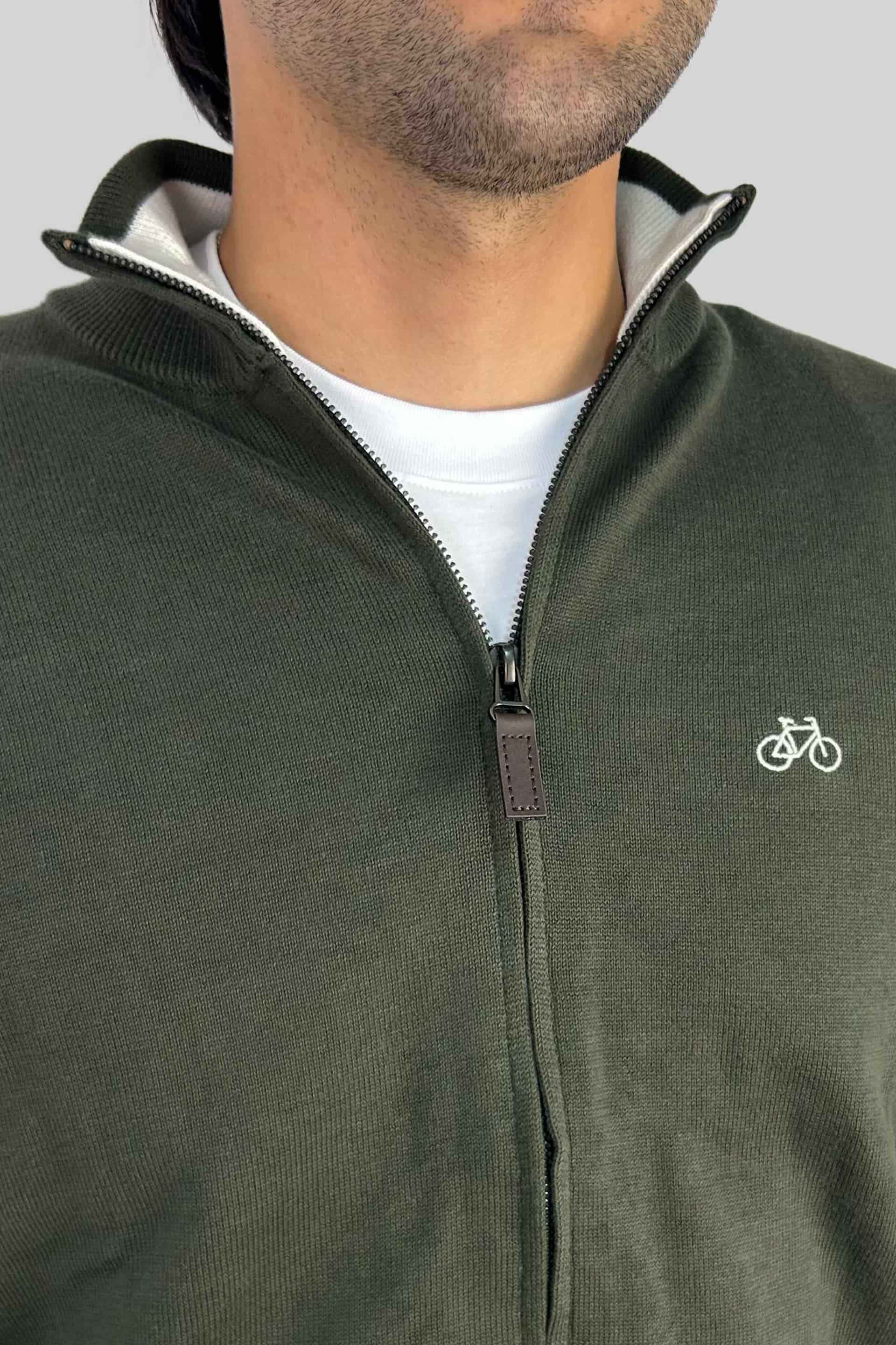 SACO FULL ZIP OLIVE - miniatura 2