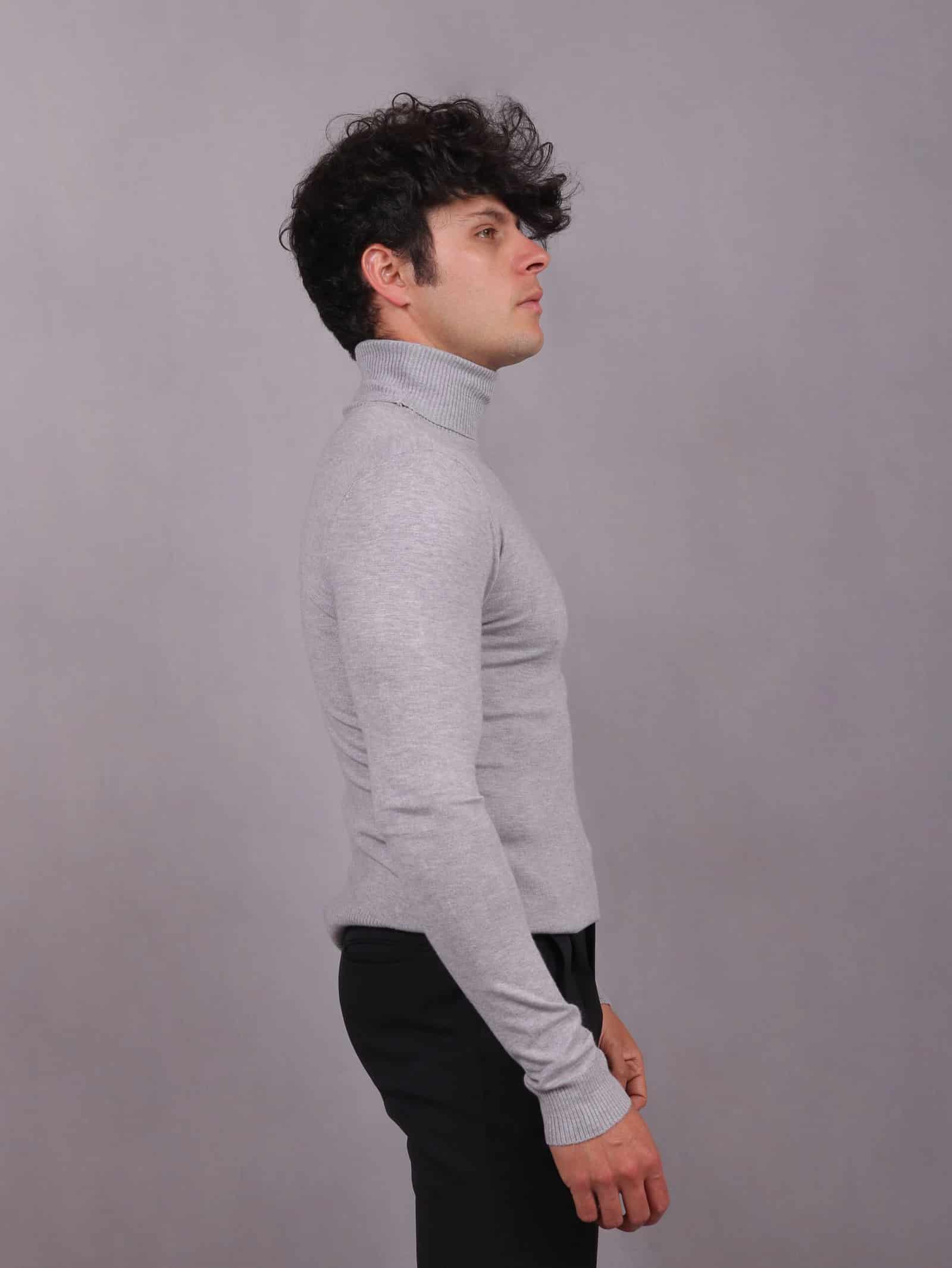 Cuello tortuga gris - miniatura 3