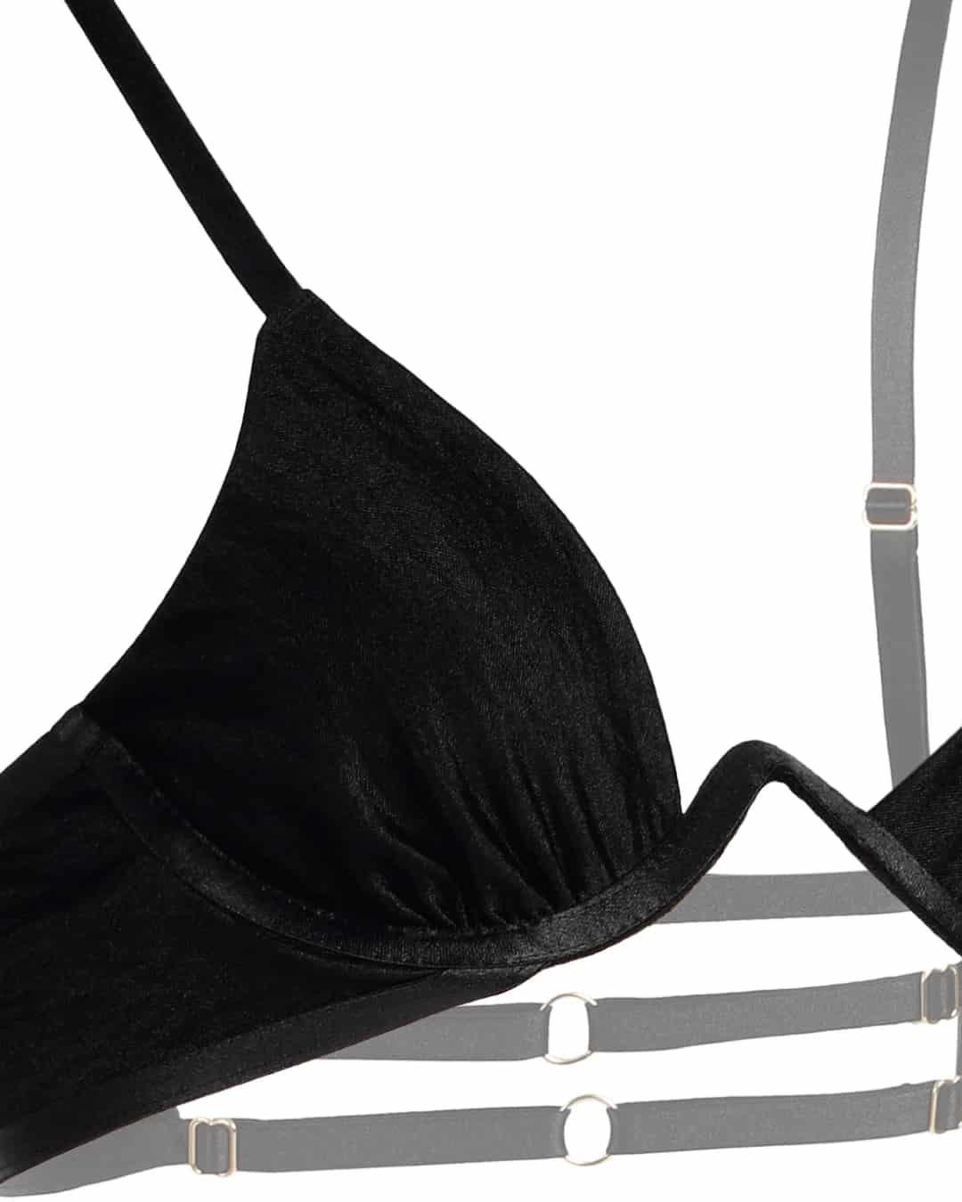 Brasier brillante - SO SEXY NEGRO Talla: XL - miniatura 5