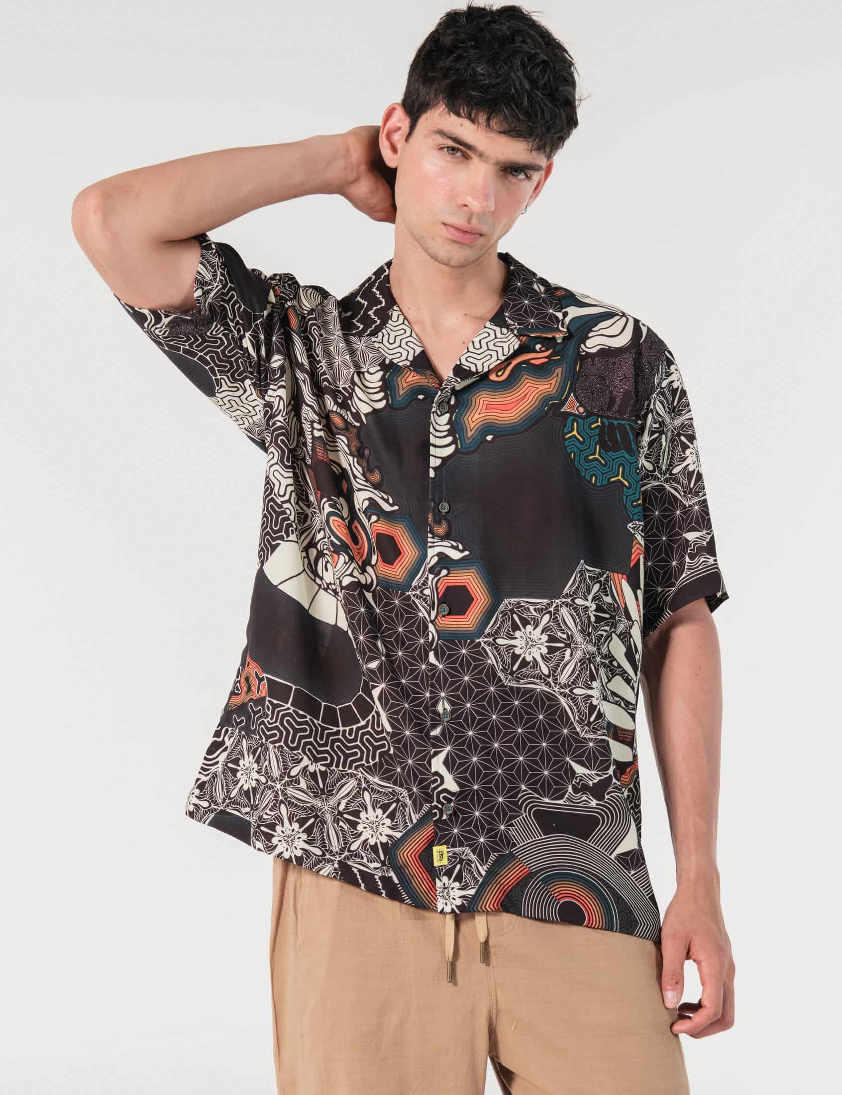 Camisa Regular Fit Amapola Multicolor - miniatura 4