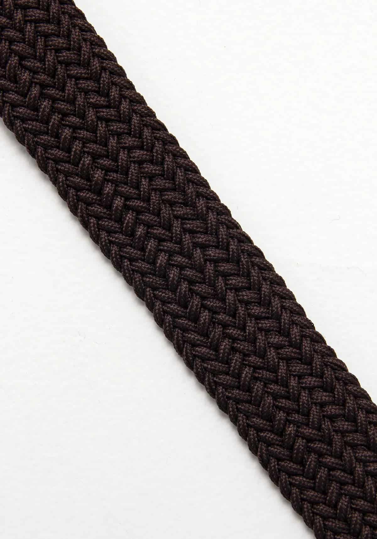 Cinturón Trenzado Elástico Chocolate - miniatura 2