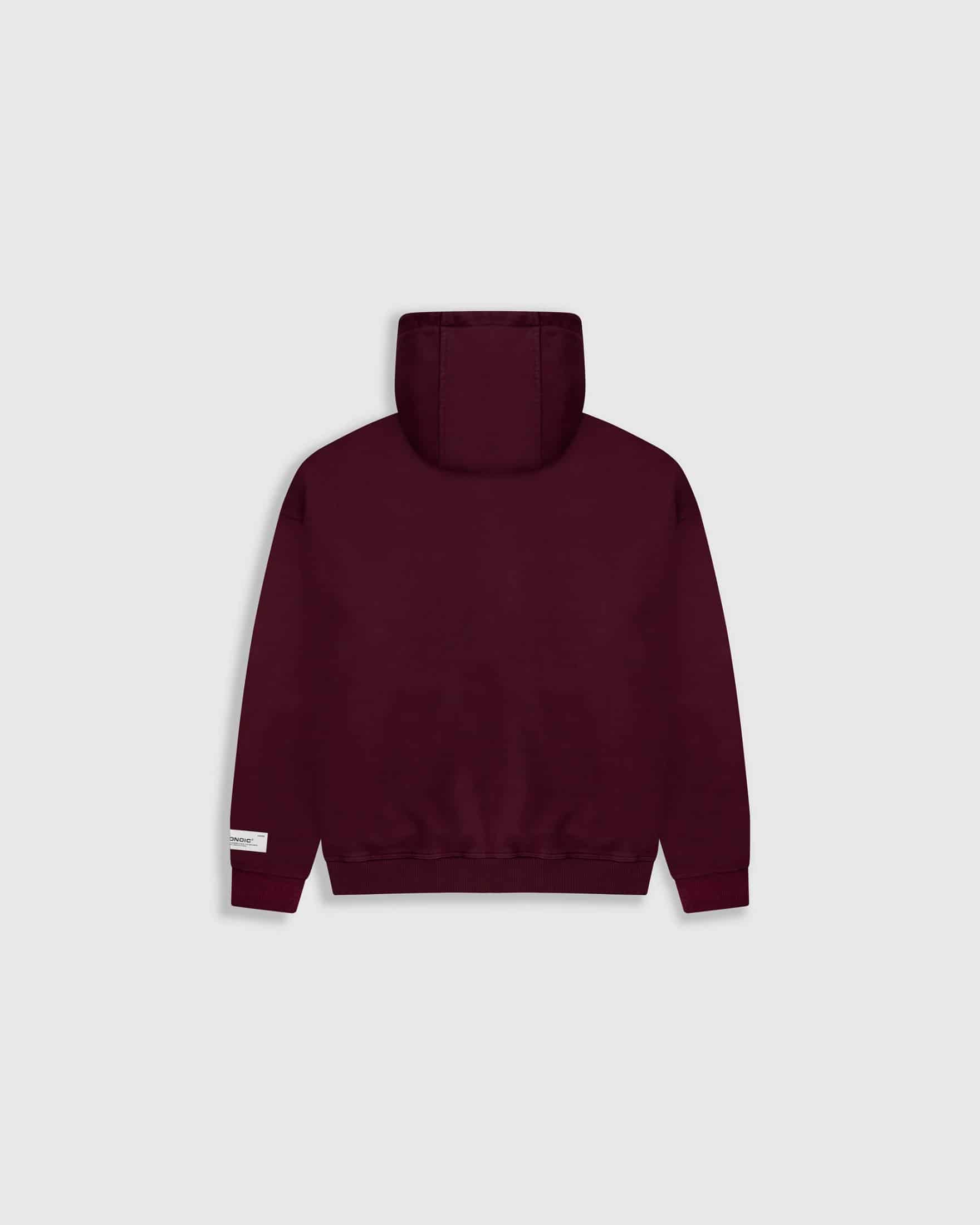 Zip Hoodie Oversized Básico V3 - Burgundy - miniatura 8