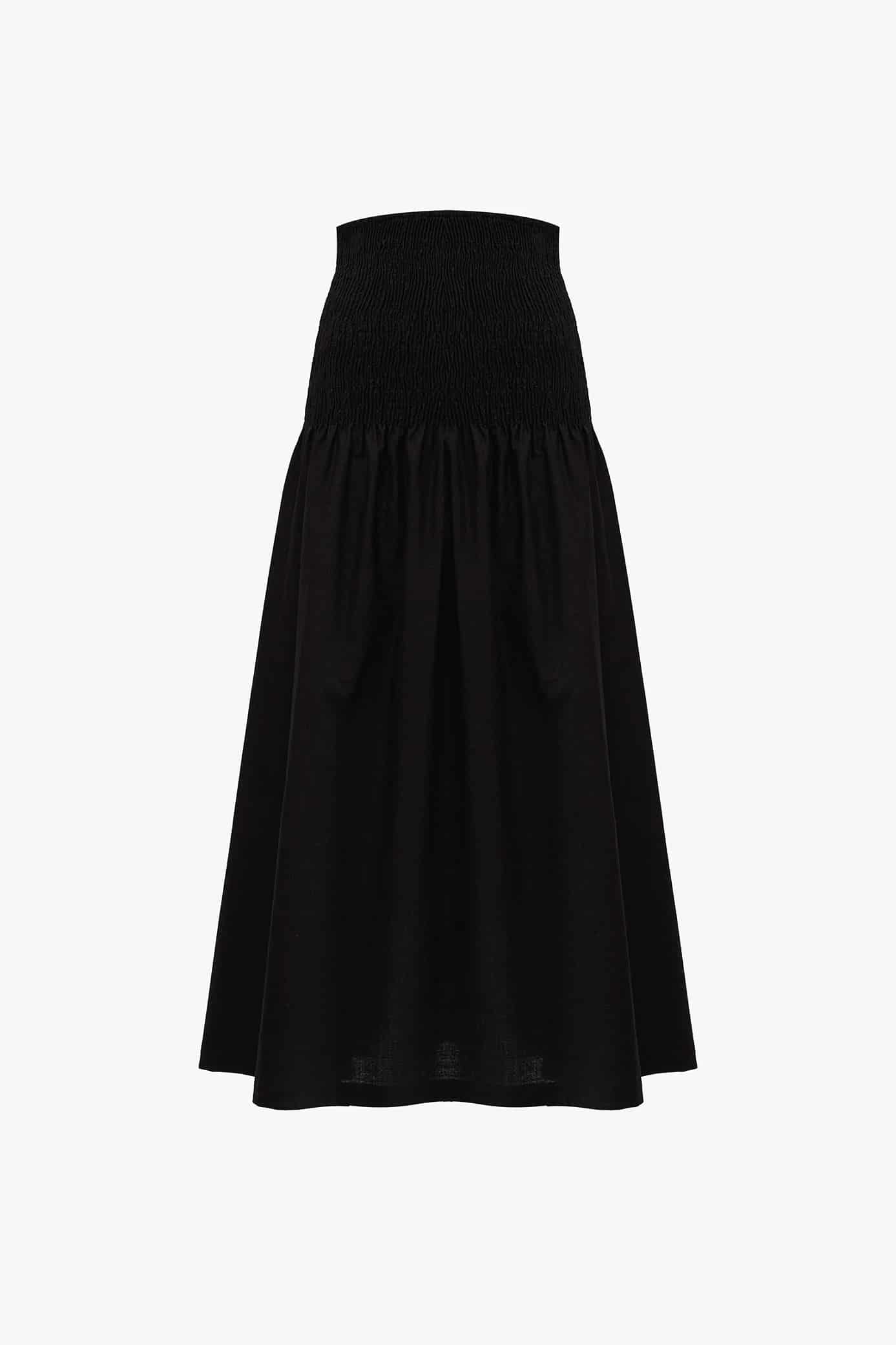 Falda Shirred Negro - miniatura 10
