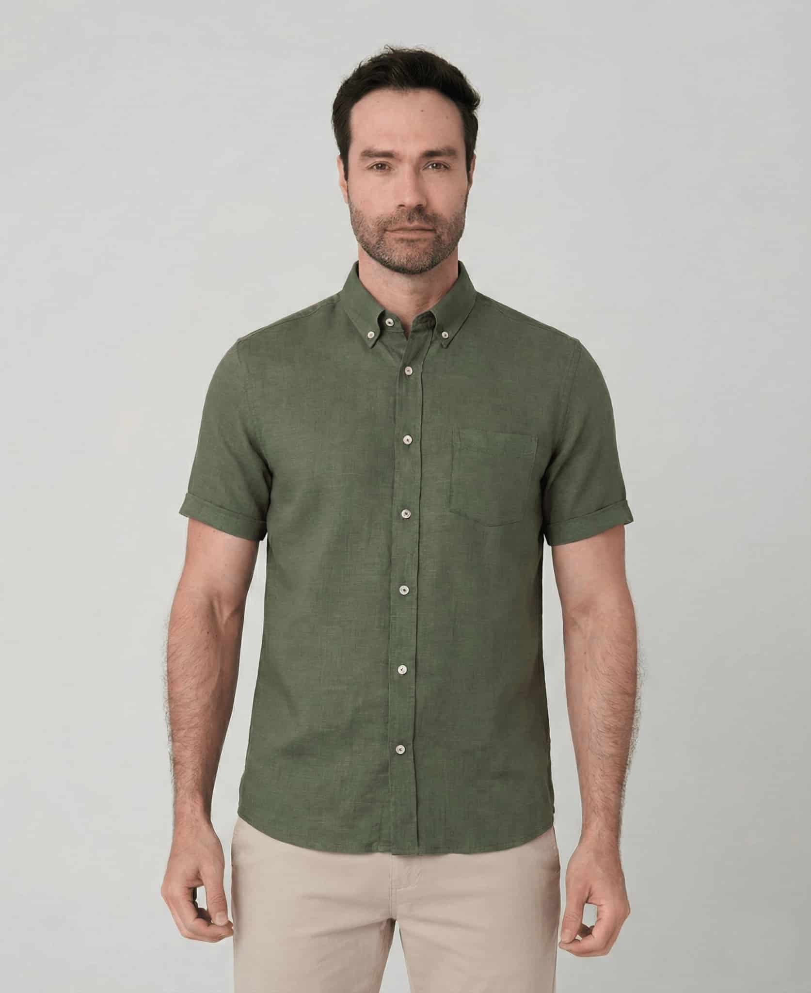 Camisa con bolsillo manga corta para hombre Jon Sonen 027225037 - miniatura 10