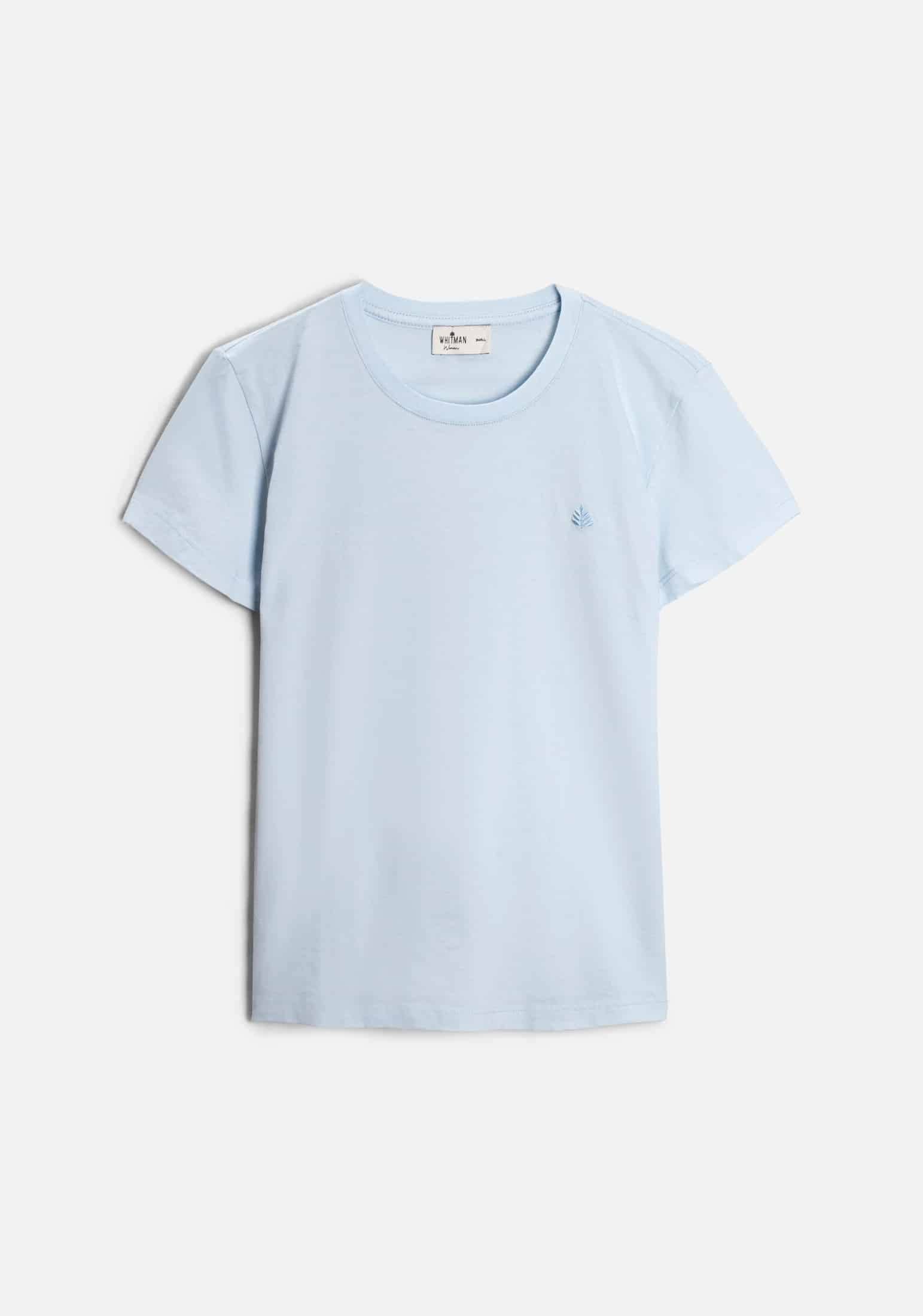 Camiseta M Unicolor CR L-Atn Azul Claro - miniatura 1