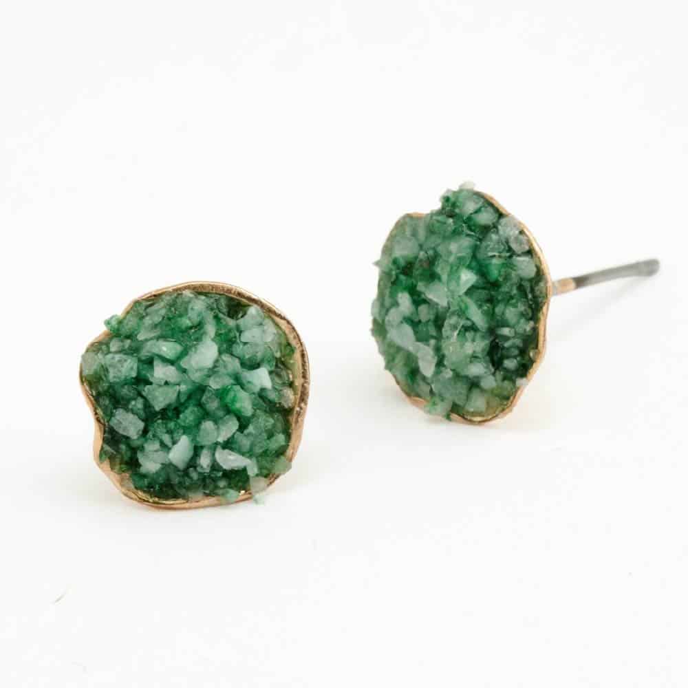 Aretes Topo pulso de esmeralda - miniatura 1