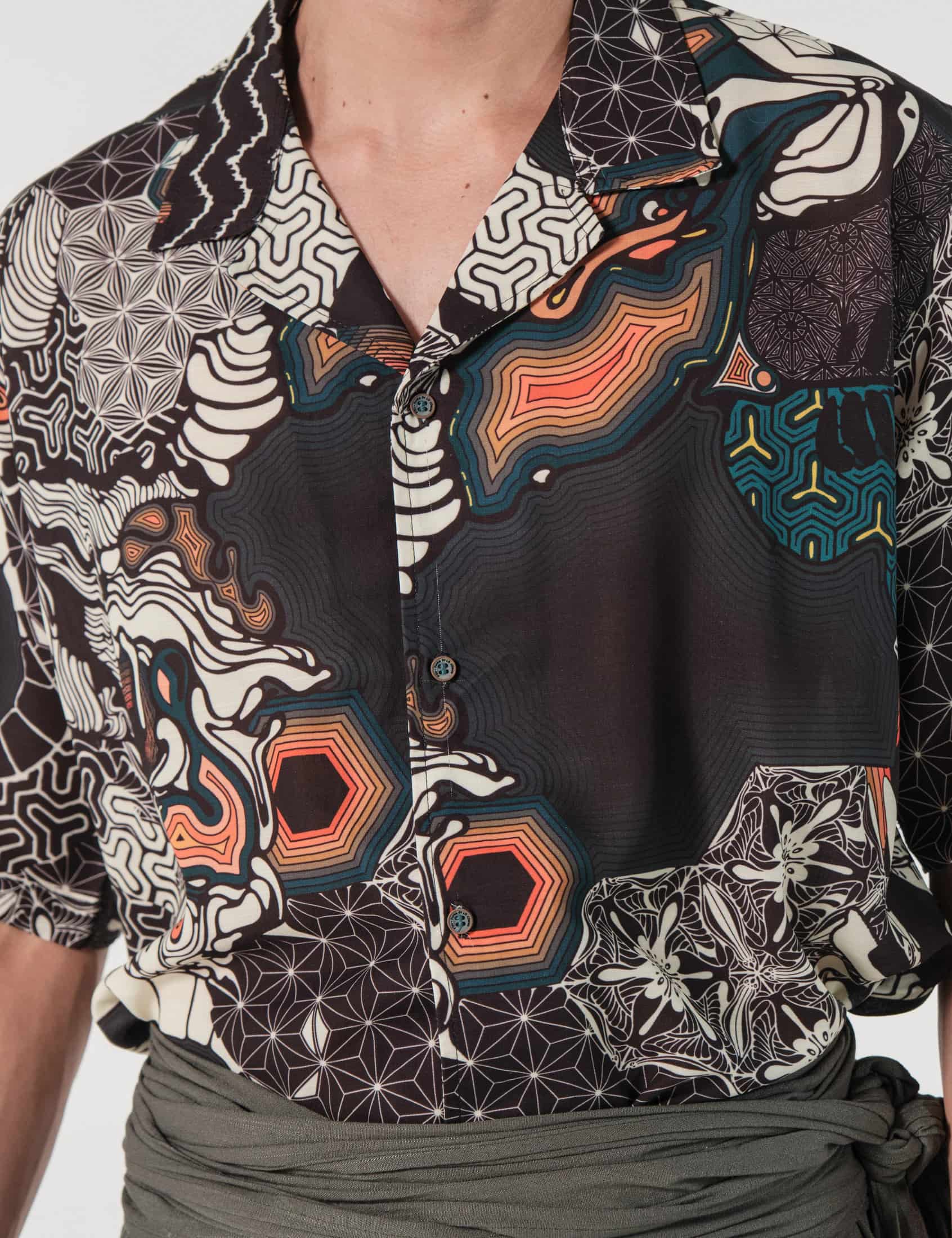 Camisa Regular Fit Amapola Multicolor - miniatura 3