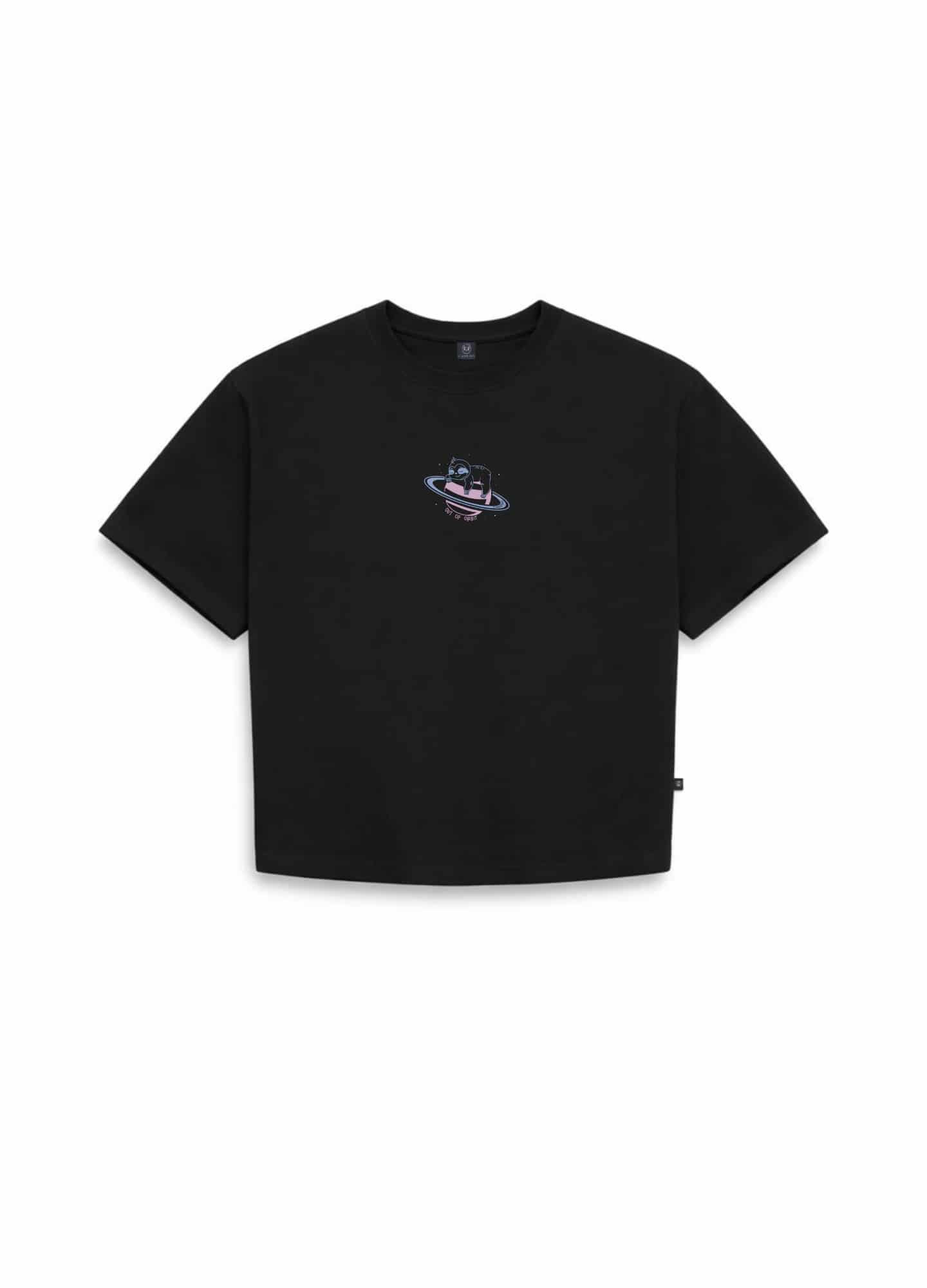 Orbit Crop Top – Negro - miniatura 1