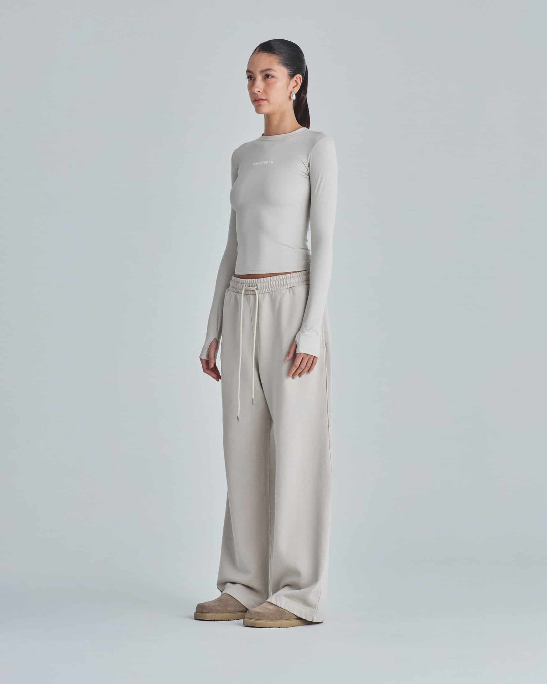 W Line Basic Long Sleeve Tshirt Light Gray - miniatura 5