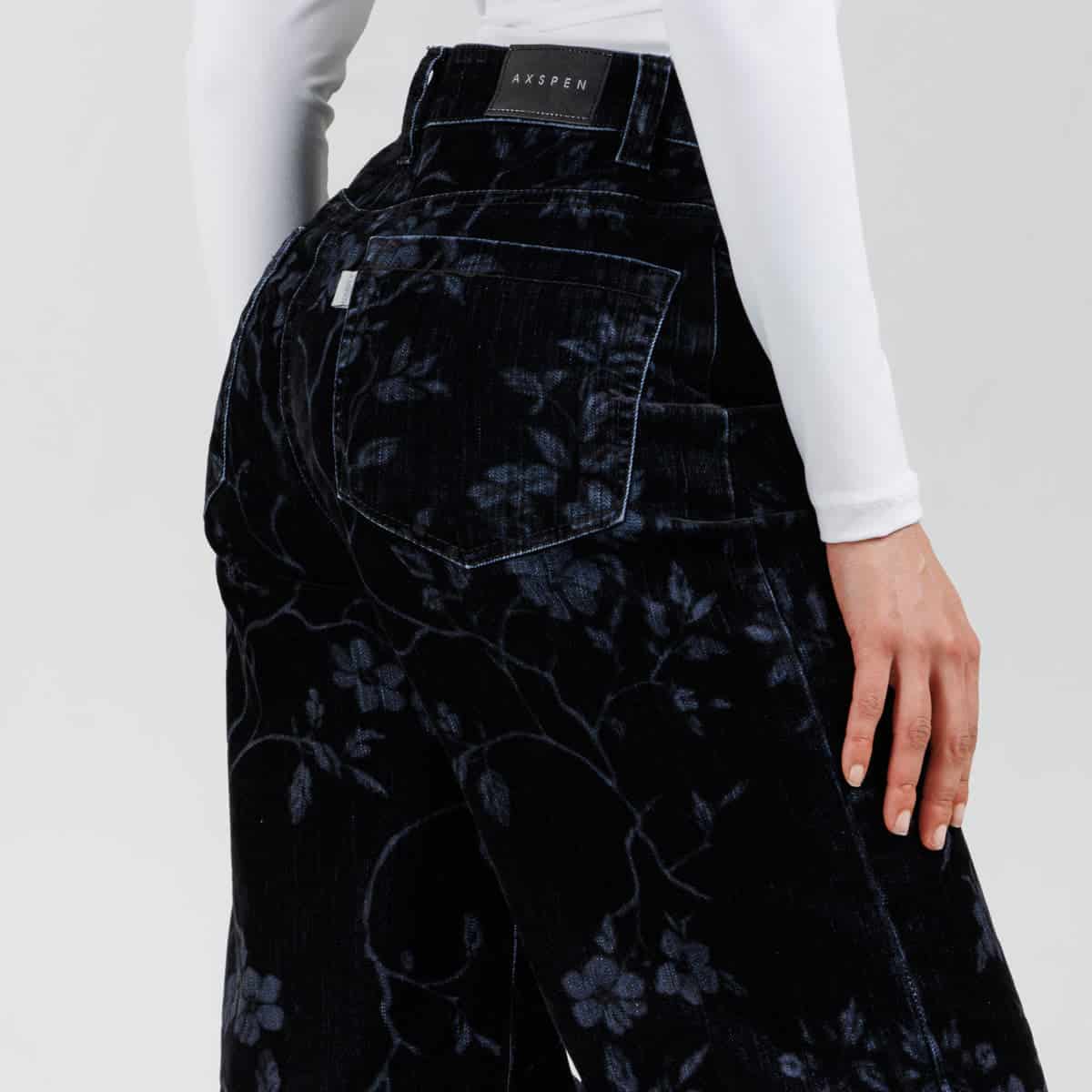 Pantalón Wide Leg Ax-3106 Negro Licrado - miniatura 4