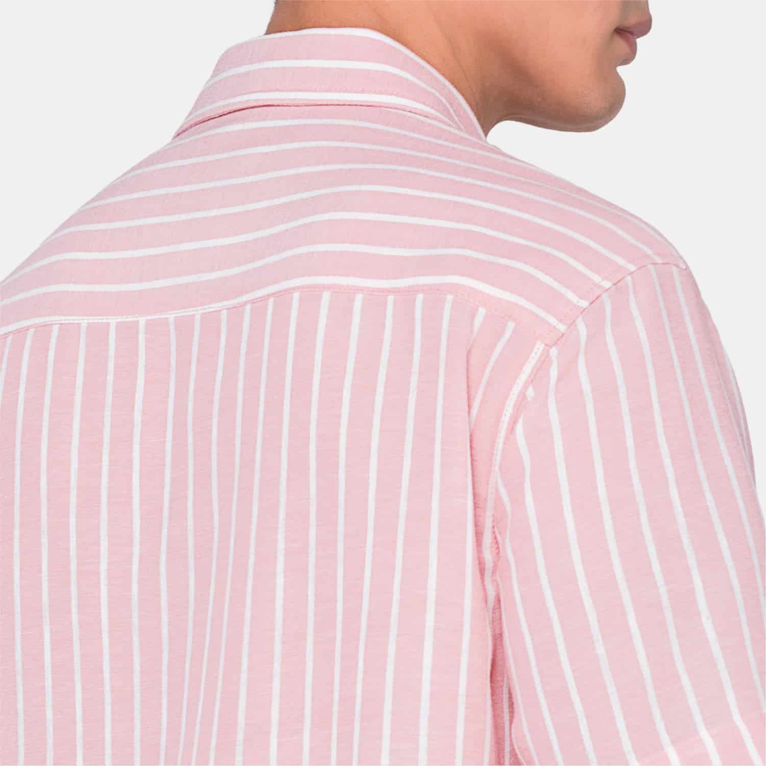 Vertical Stripes S/S Shirt Pink - miniatura 5