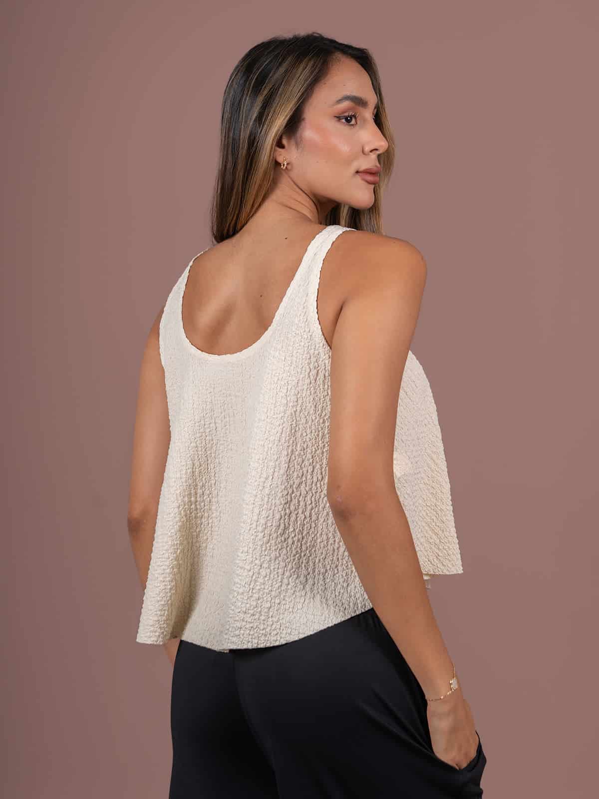 Blusa Leyva Ivory - miniatura 3