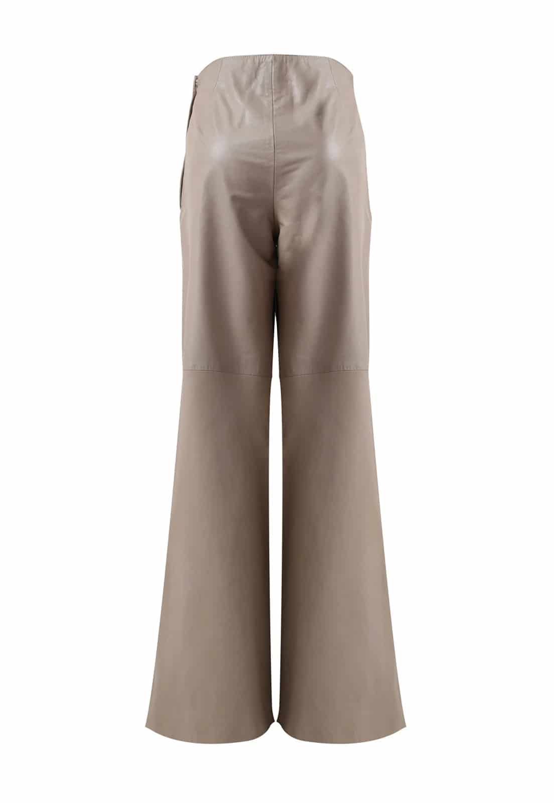 SUEDE BAGGY TROUSERS - miniatura 4