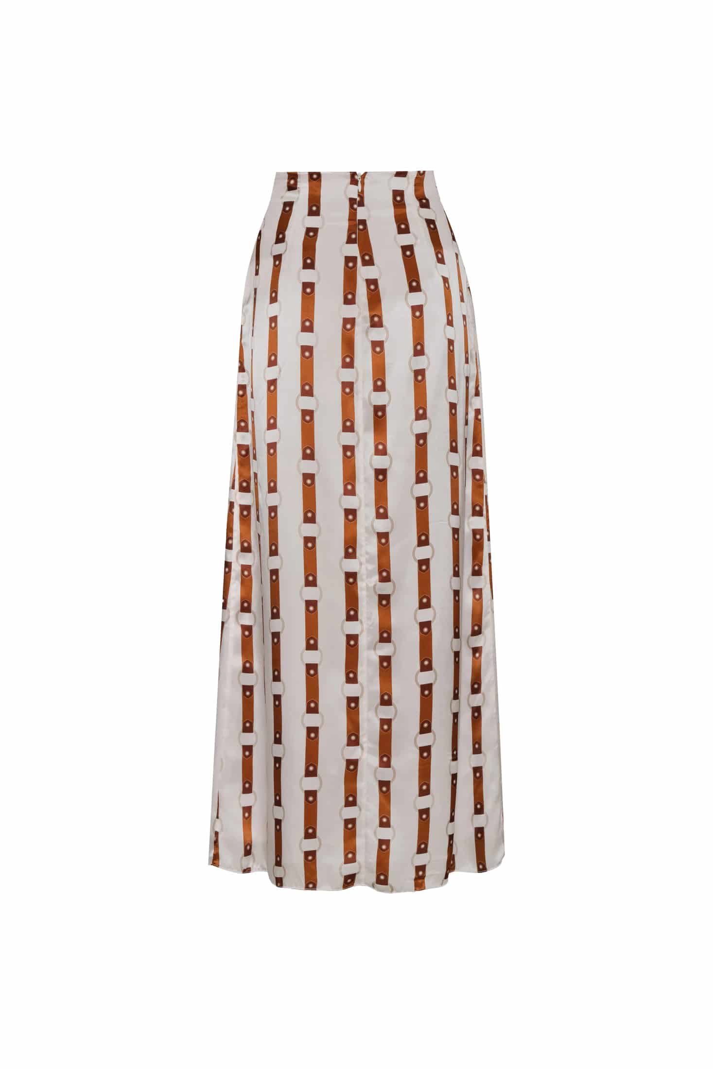 Carlota Satin Silk Maxi Skirt / Horse Reins - miniatura 2