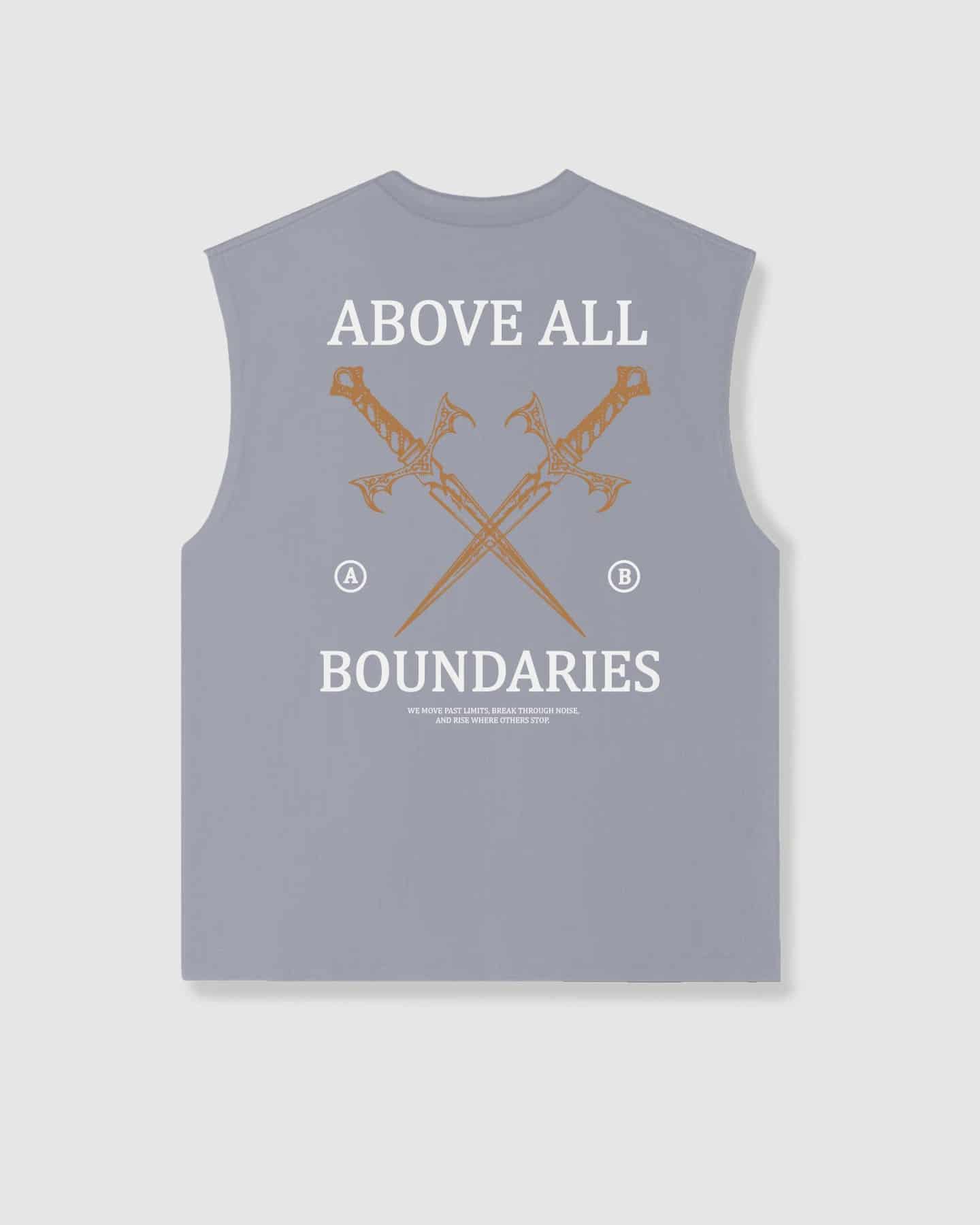 Oversized Sleeveless Boundaries Grey - miniatura 1