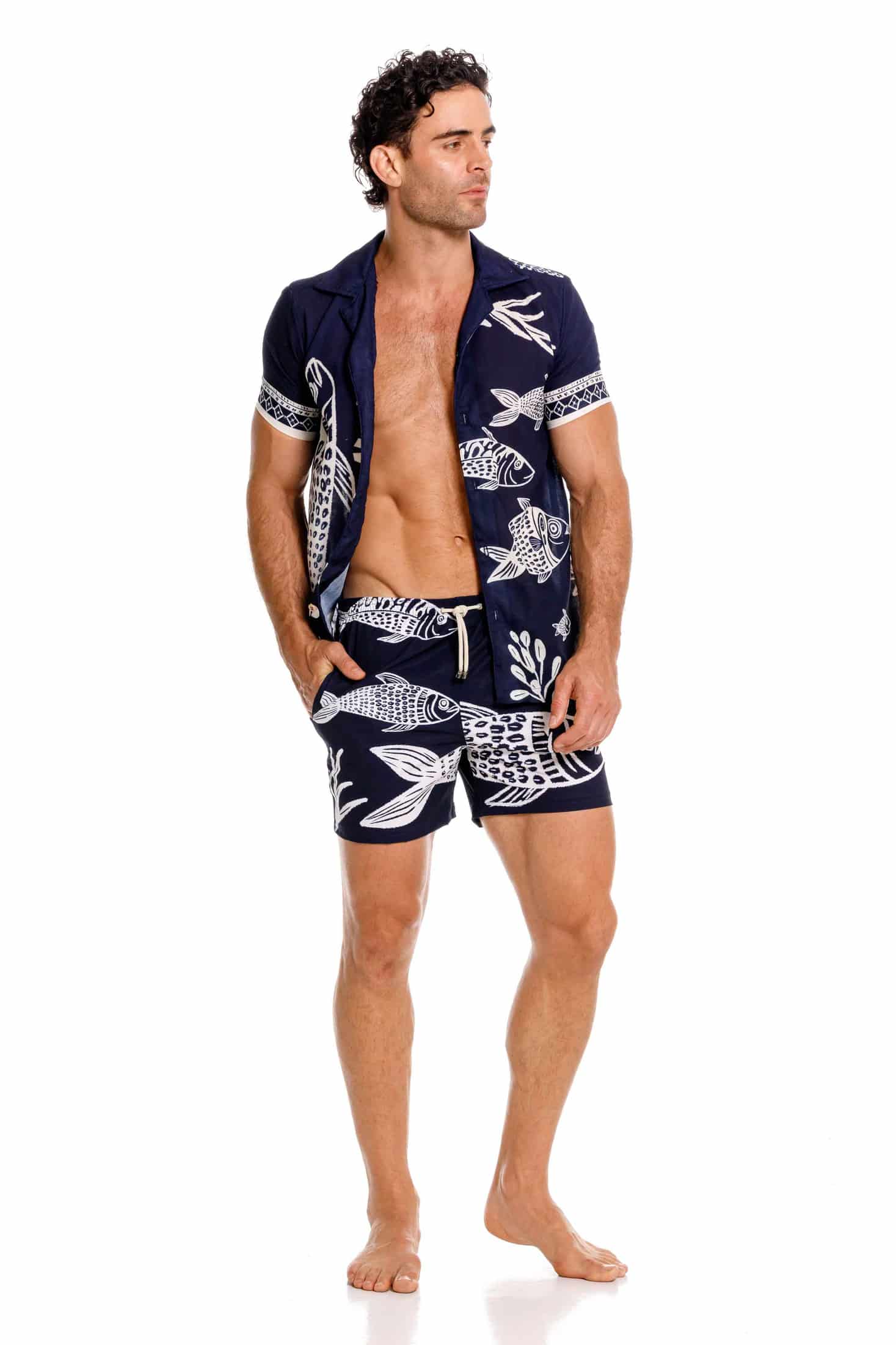 Camisa Hombre Fisherman Dark Blue - miniatura 3