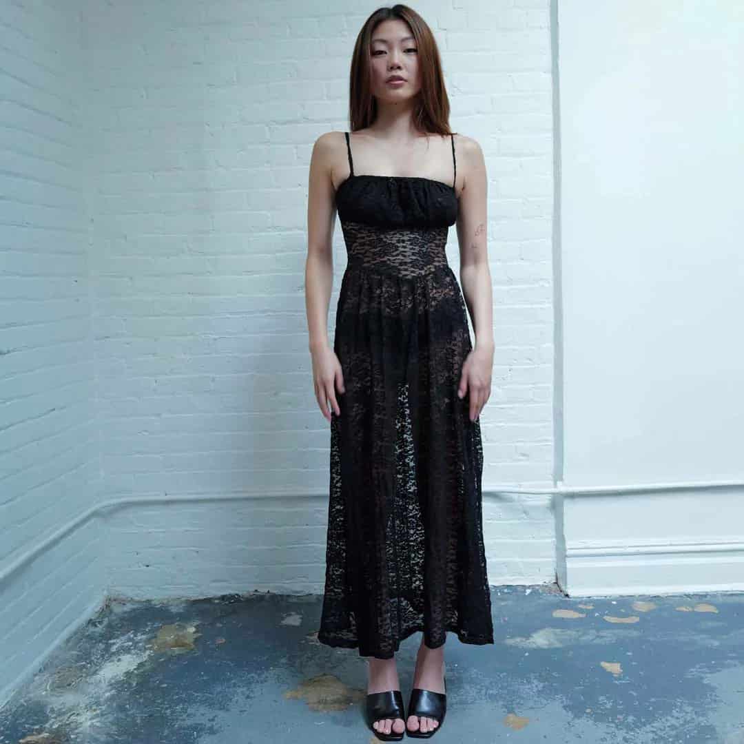 ARIELLE BLACK DRESS - miniatura 2