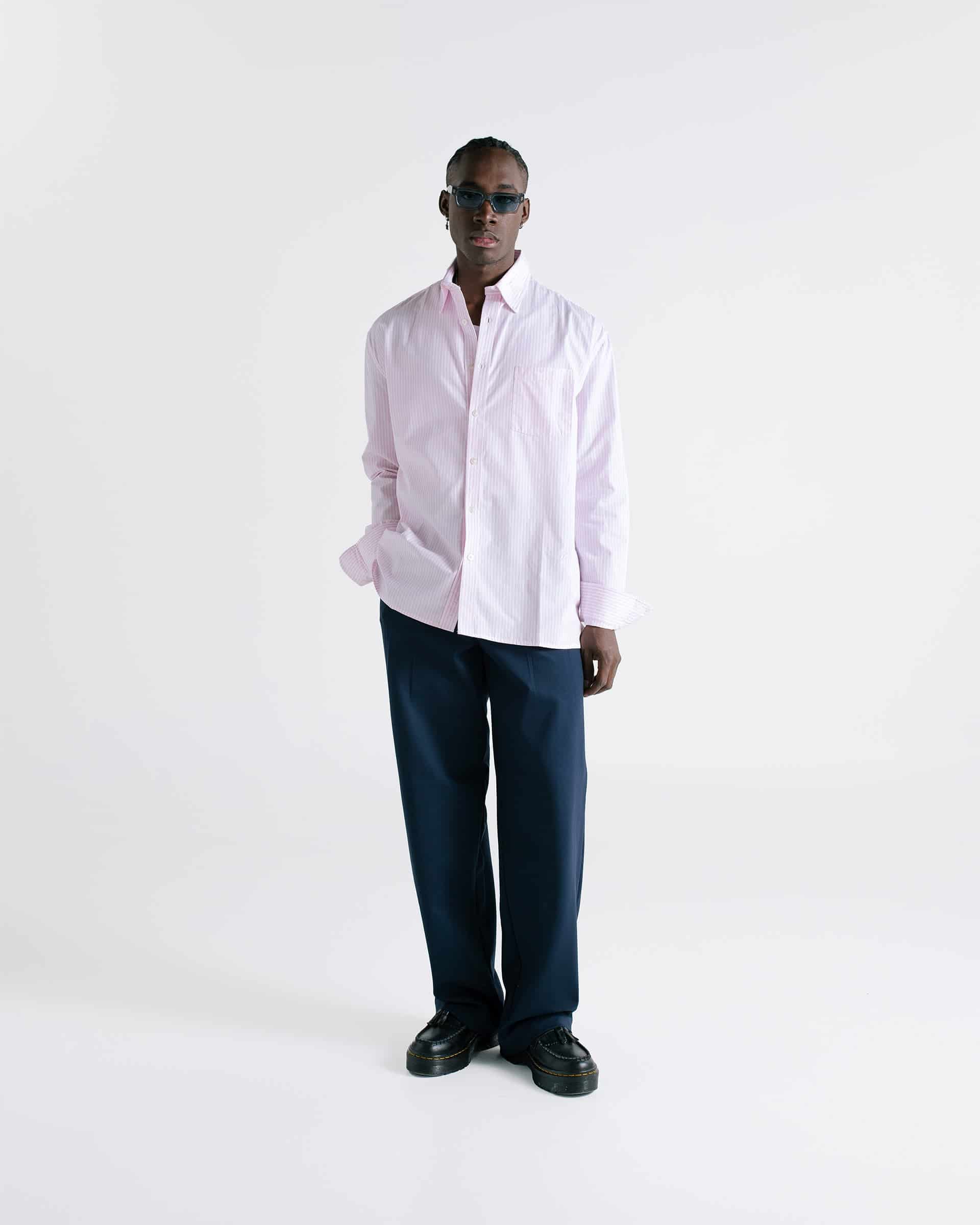Pinstripe Shirt - Baby Pink - miniatura 9