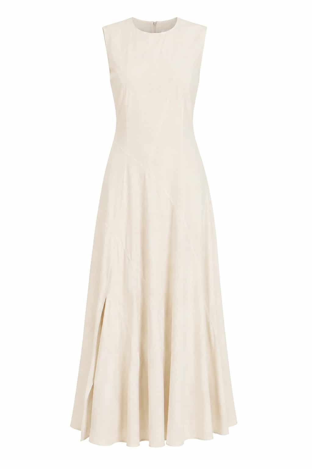 Vestido Asimétrico Beige - miniatura 1